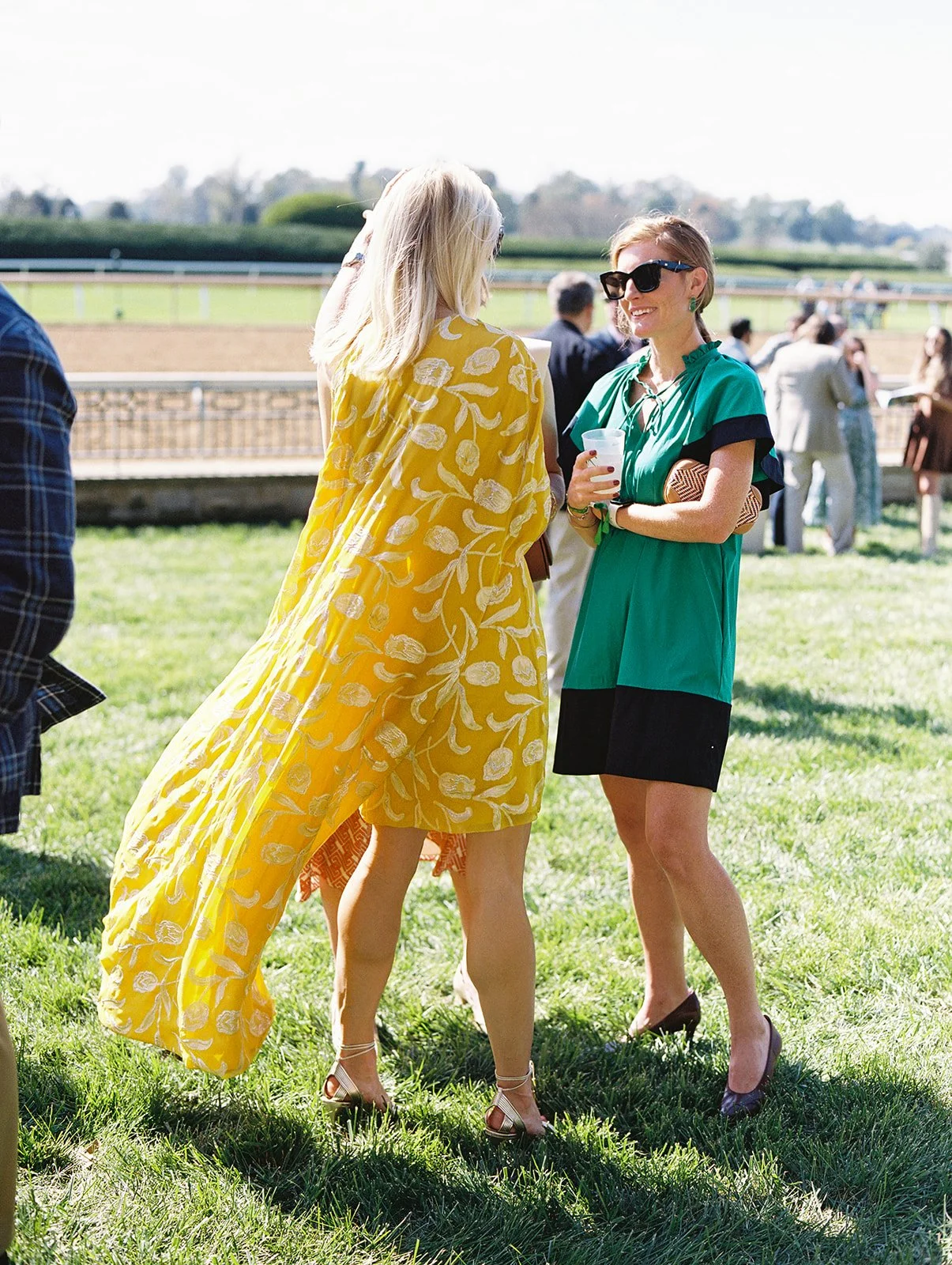 Bride at Keeneland on her Rehearsal Dinner
