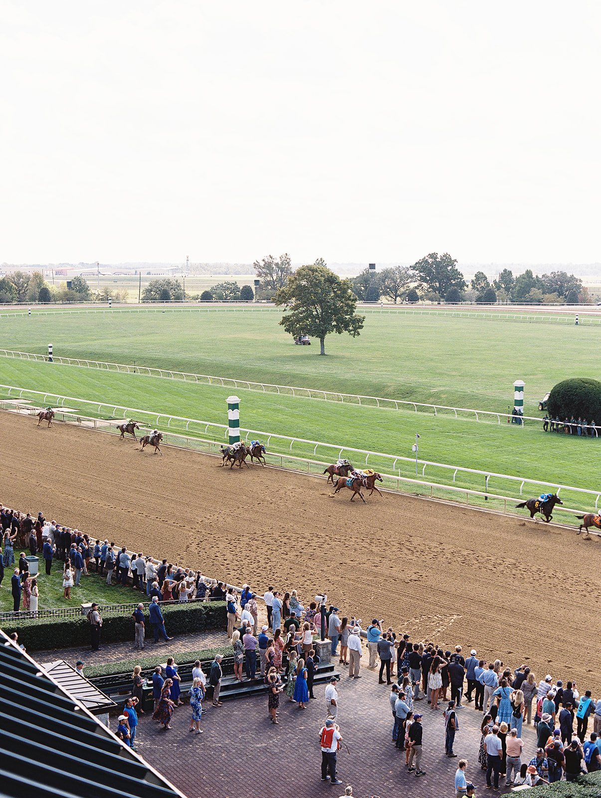 Keeneland Races on wedding day