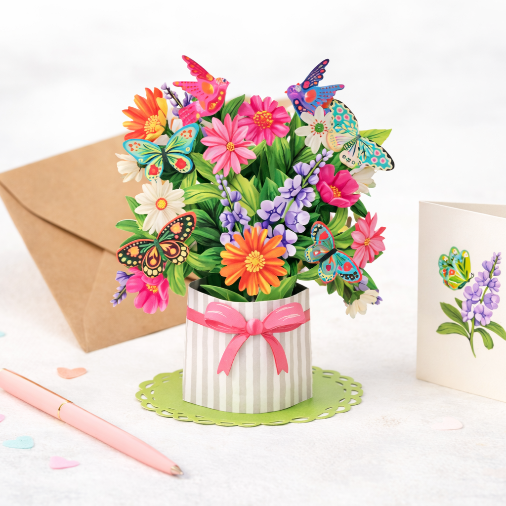 Freshcut Paper Mini Enchanted Garden Pop-Up Card