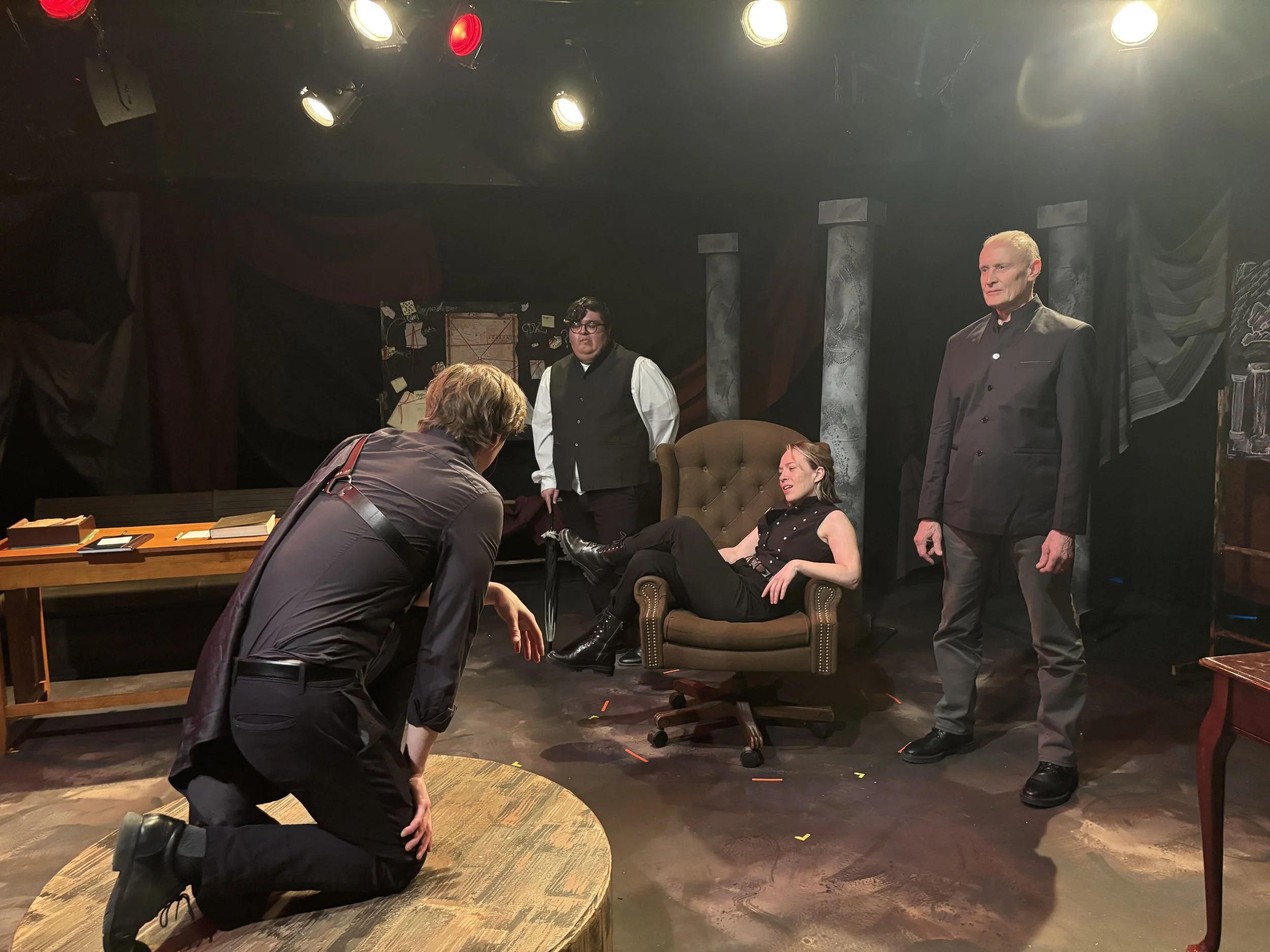 Bryan McNamara - Titus Lartius, Alan Gonzalez Bisnes - Menenius, Briana Goode - Caia Marcius Coriolanus, Michael McClary - Cominius, Photog - Jae K. Gee.jpg