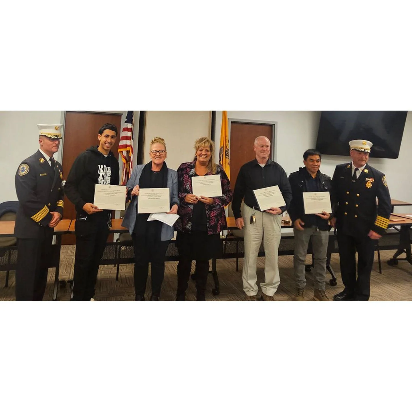 🥰🏆️Bursting with pride this week ~ the Burroughs Mill Team was officially recognized by the Cherry Hill Township Fire Department for extraordinary courage and bravery under intense circumstances. Grateful, honored and reminded of what true teamwork