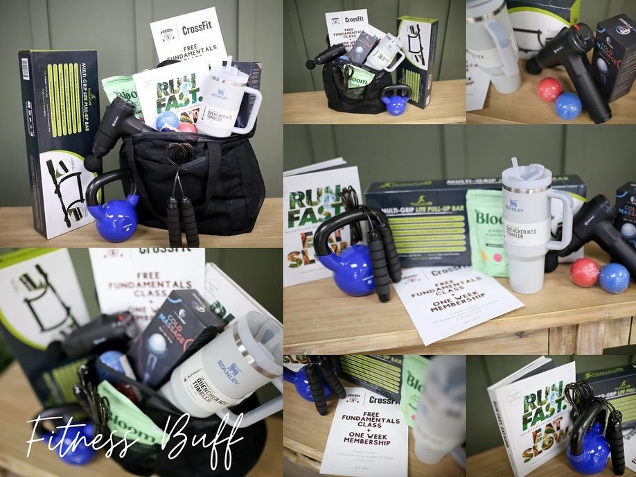 Where are out health nuts?! Don&rsquo;t miss a bid on these awesome fitness packages! 

No. 304: Fitness Buff - This bag is full of amazing health-inspired goods! From a Stanley 40oz tumbler to a CrossFit trial membership week, massage tools for musc