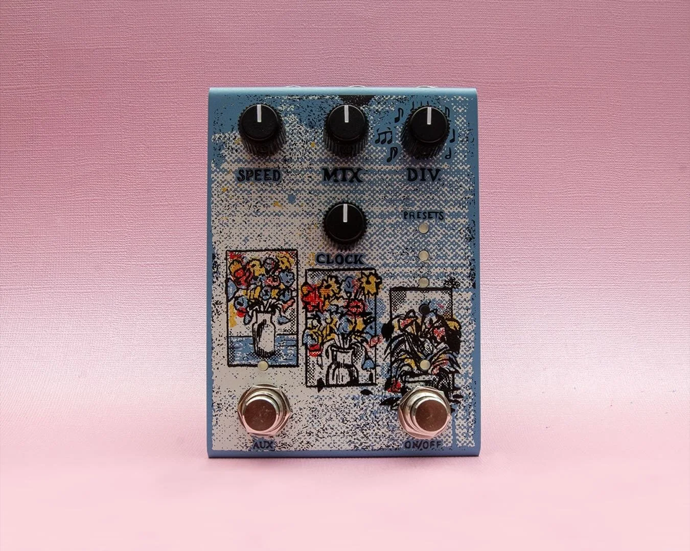 setback reverse in hydrangea blue.