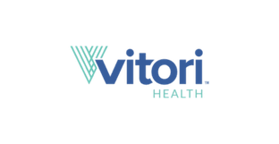 Vitoni Health logo with stylized 'V' and the words 'Vitoni Health' in blue and green colors.