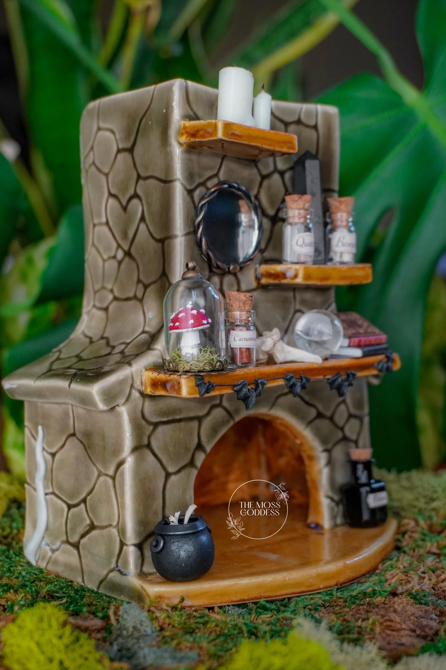 Witch's Fireplace Incense Burner — The Moss Goddess