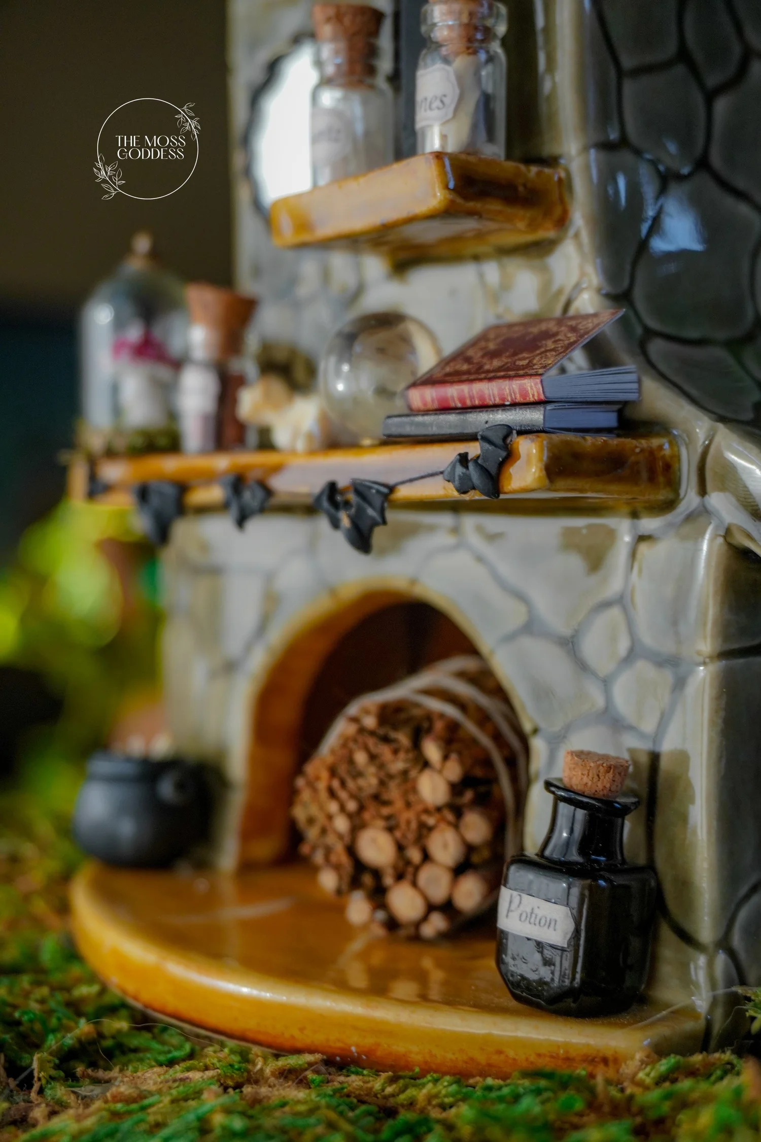 Witch's Fireplace Incense Burner — The Moss Goddess
