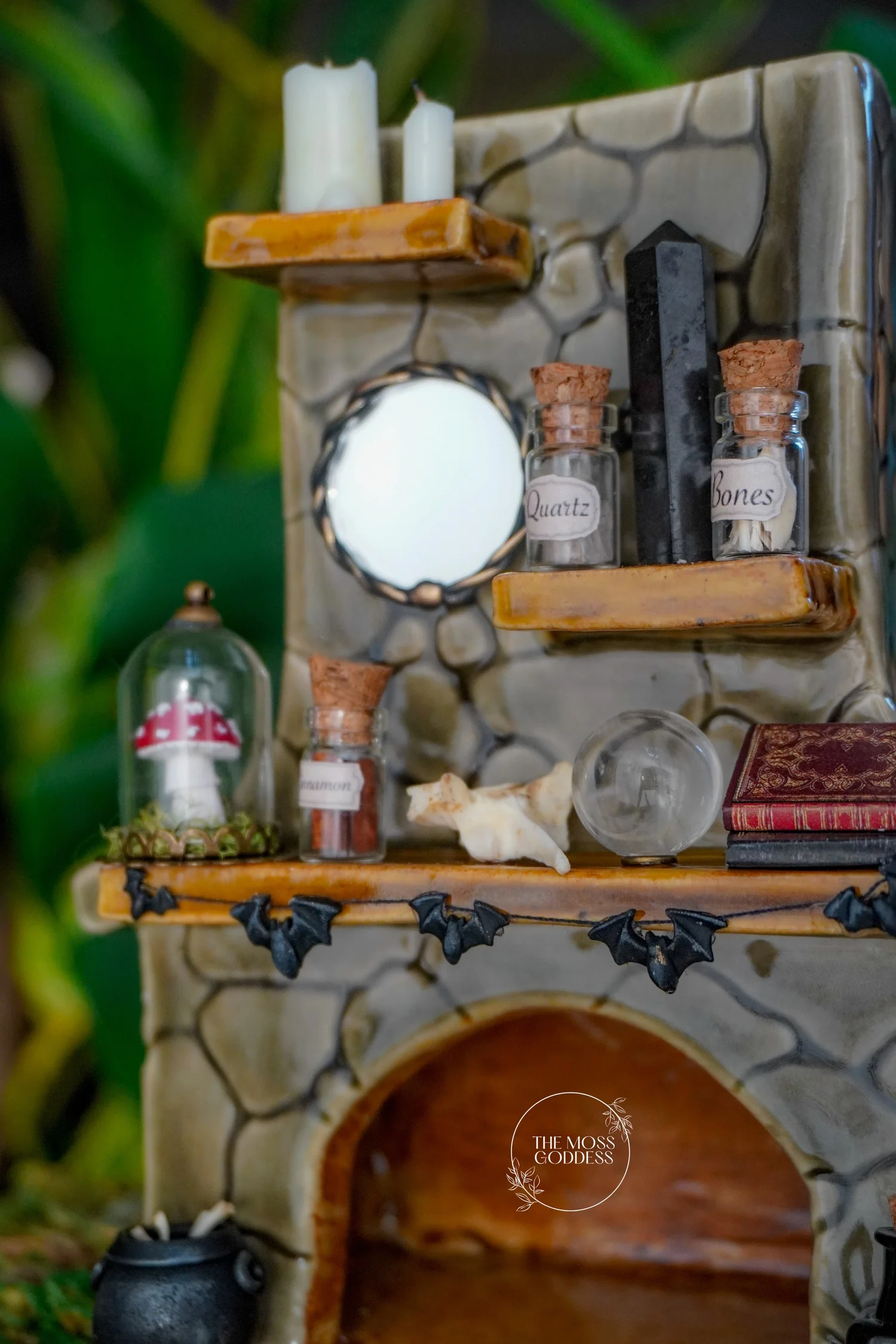 Witch's Fireplace Incense Burner — The Moss Goddess