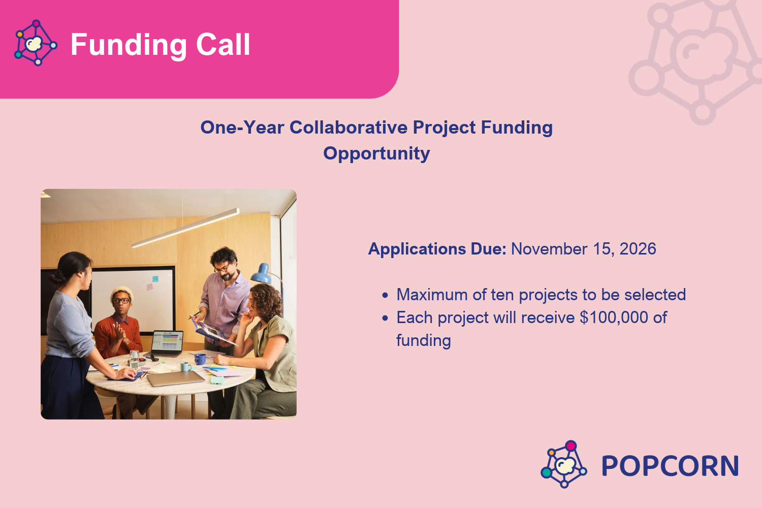 One-Year Collaborative Project Funding Opportunity