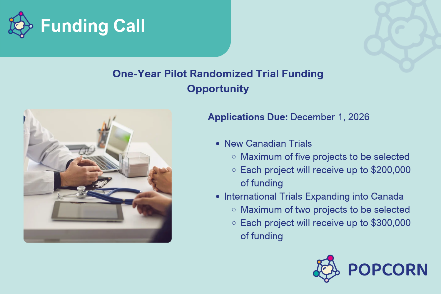 One-Year Pilot Randomized Trial Funding Opportunity