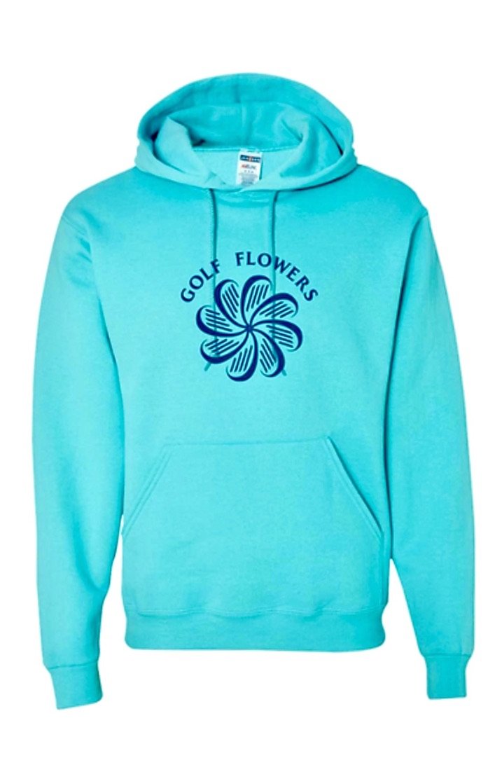 Logo Hoodie - Youth Sizes (Teal) - Golf Flowers