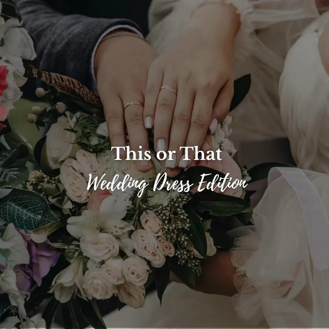 This or That: Wedding Dress Edition ✨
Which styles do you prefer? Comment below ⬇️ 

. . . 
#bridetobe #vegasbride #weddingdress #bride #engaged