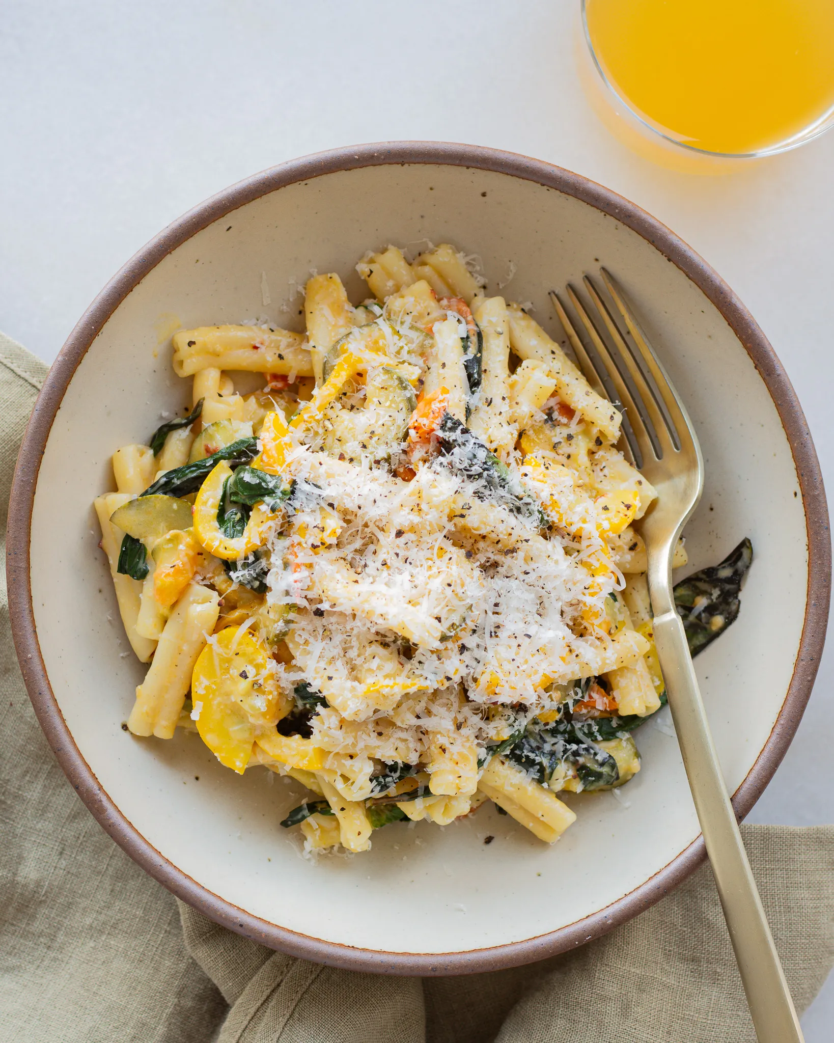 Sungold Tomato &amp; Zucchini Pasta