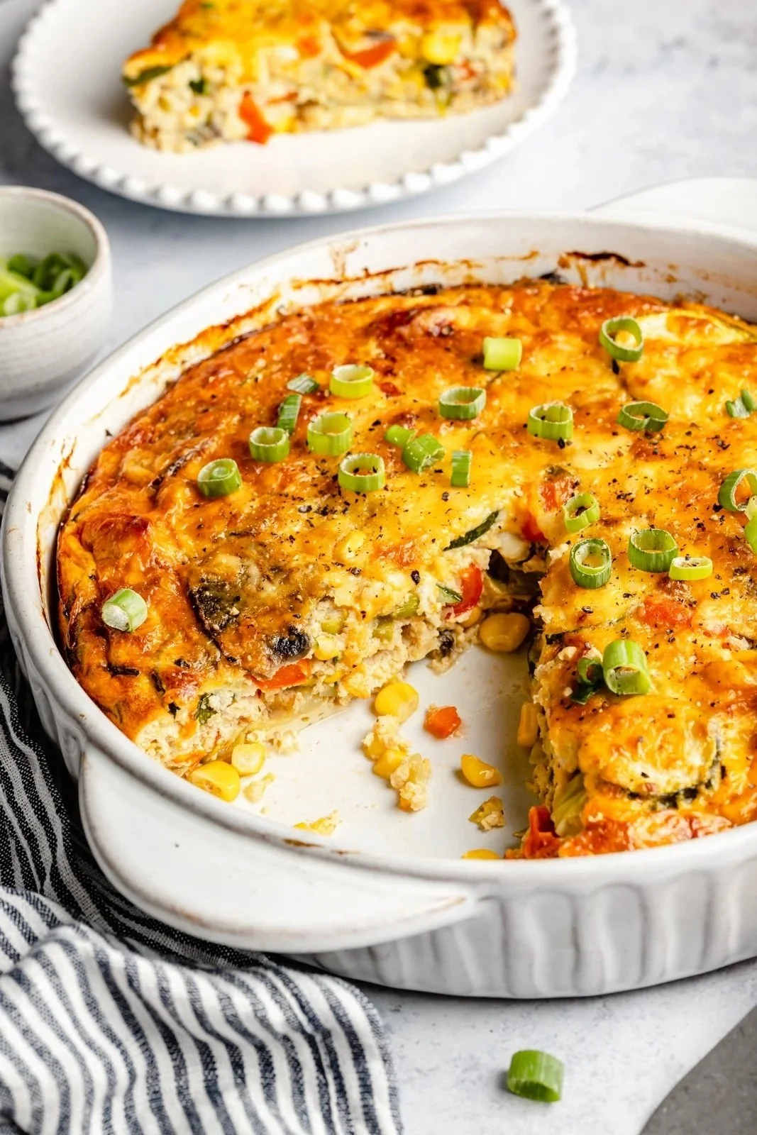 Summer Garden Crustless Zucchini Pie