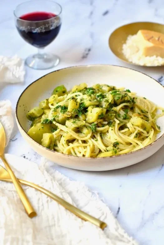 (Not-Fried) Green Tomatoes Pasta Sauce