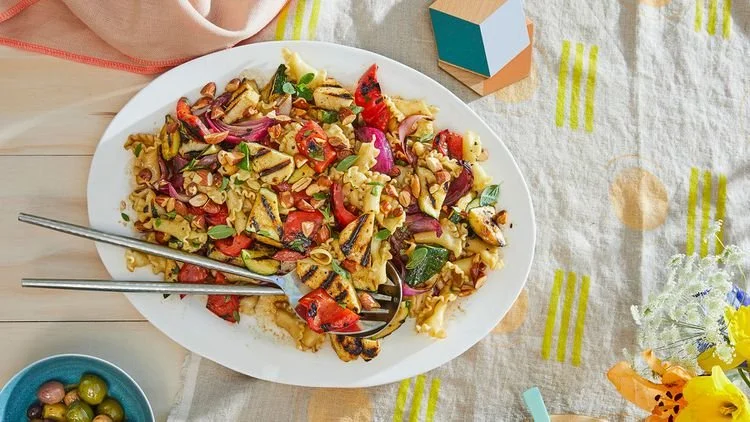 Grilled Mediterranean Pasta Salad 