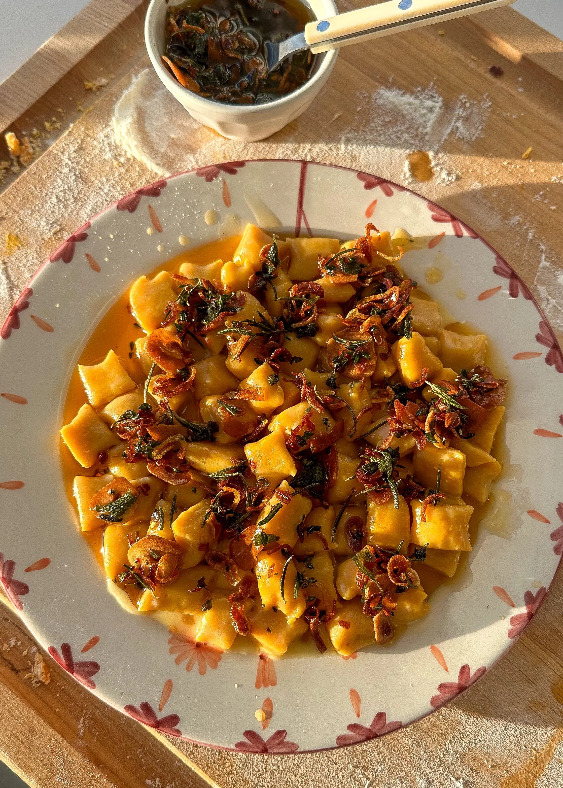 Squash Gnocchi with Fall Chili Crunch