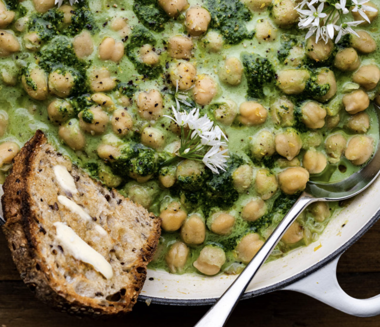 Garlic Chickpea Soup