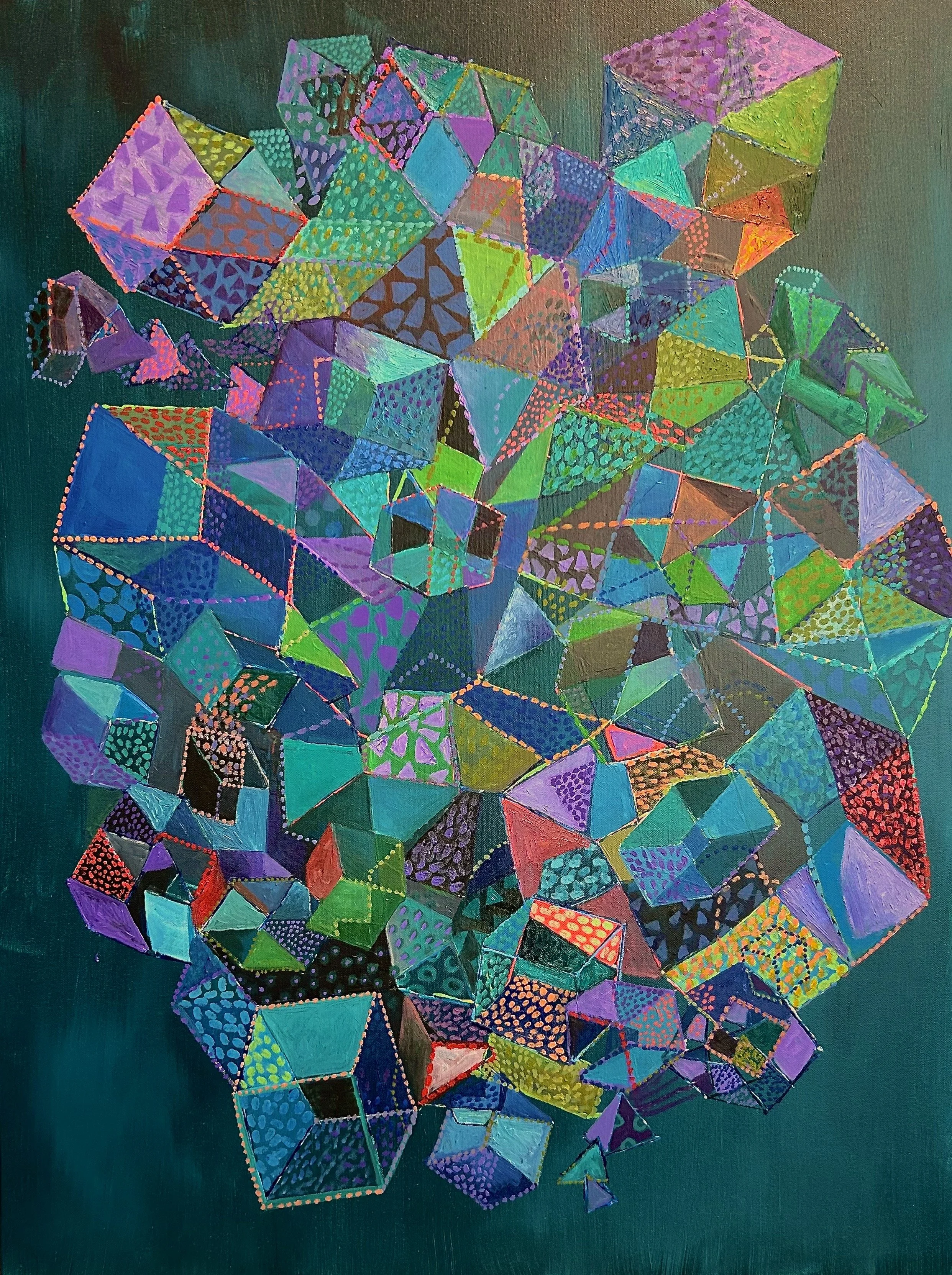 Labyrinth Series #11 | 30” x 40”  | Oil on canvas | 2024