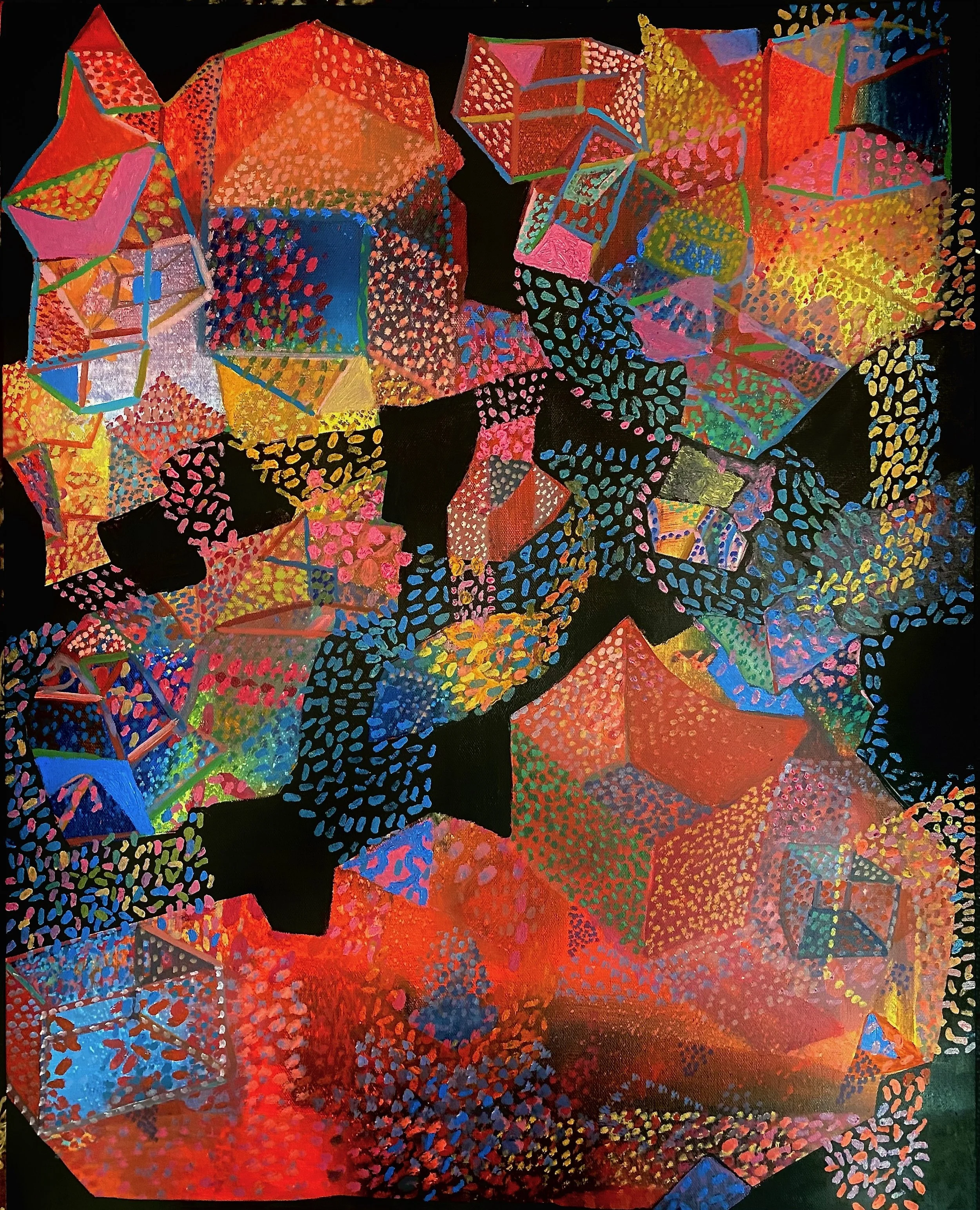 Labyrinth Series #5 | 24"x 30" | Oil on canvas | 2024