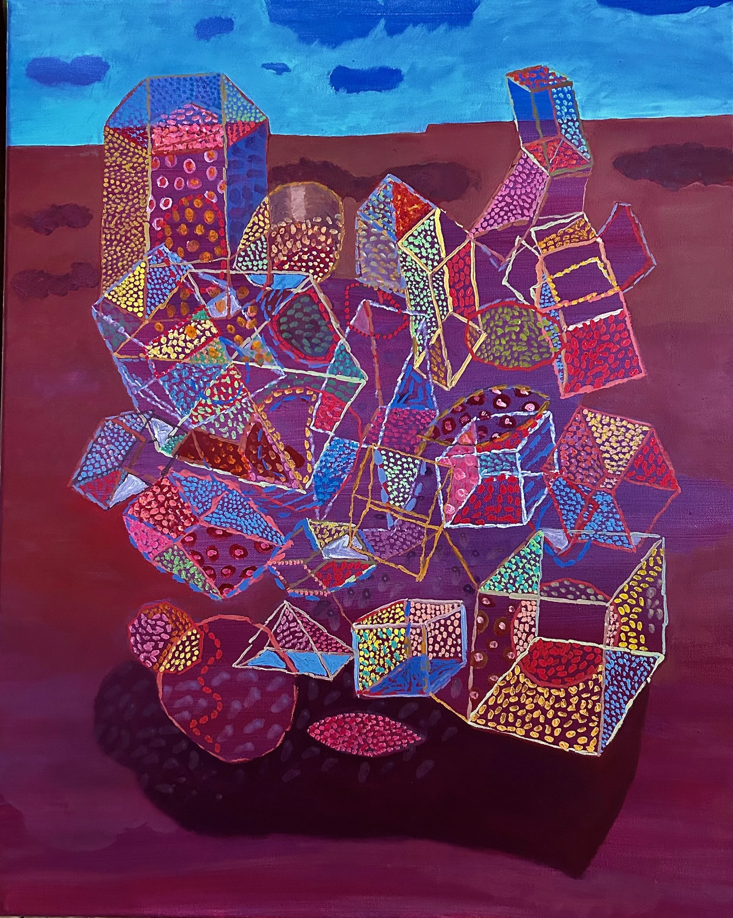 Labyrinth Series #7 | 24"x 30" | Oil on canvas | 2024