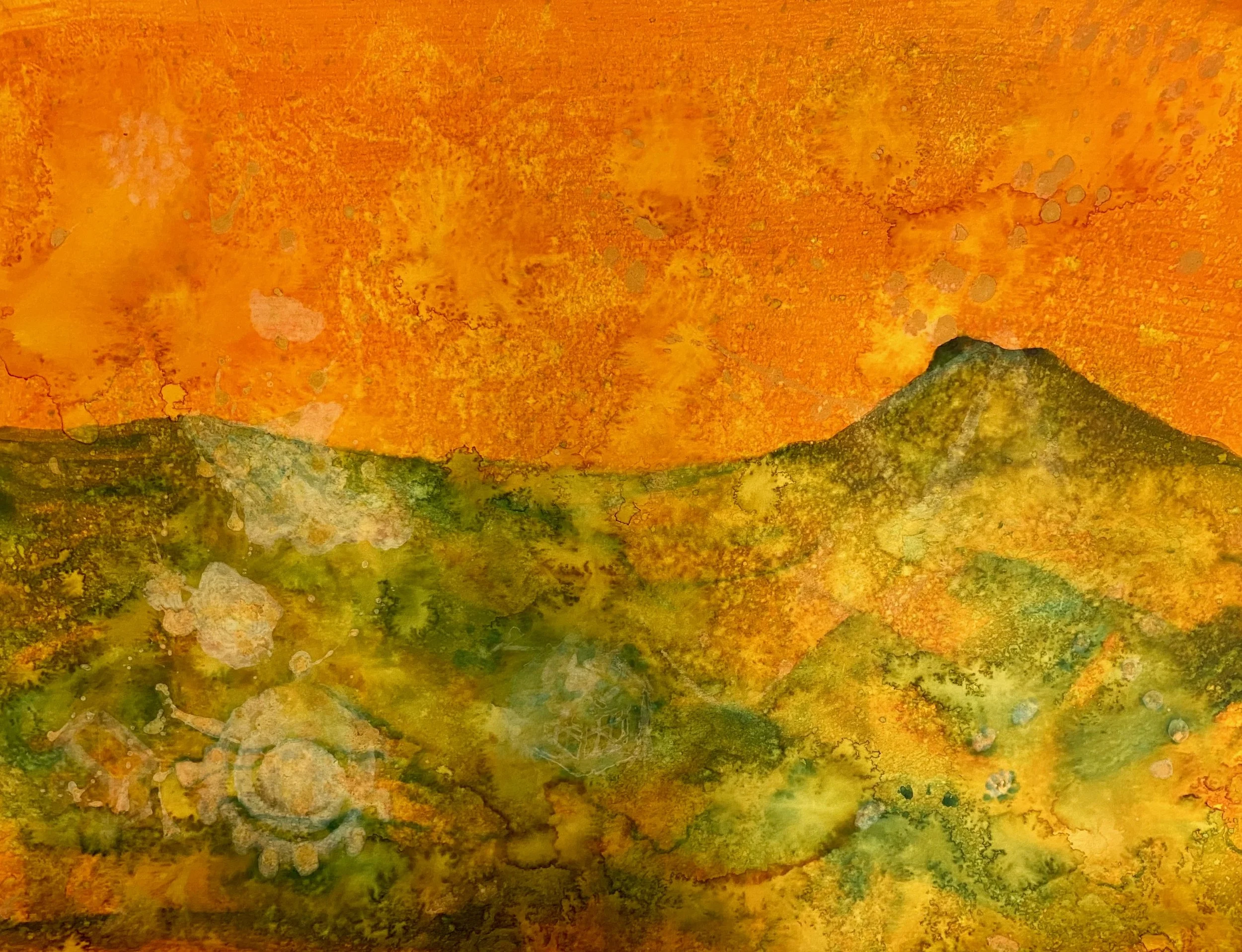 Landscape | 36" x 24" | Concentrated water color on paper | 2024