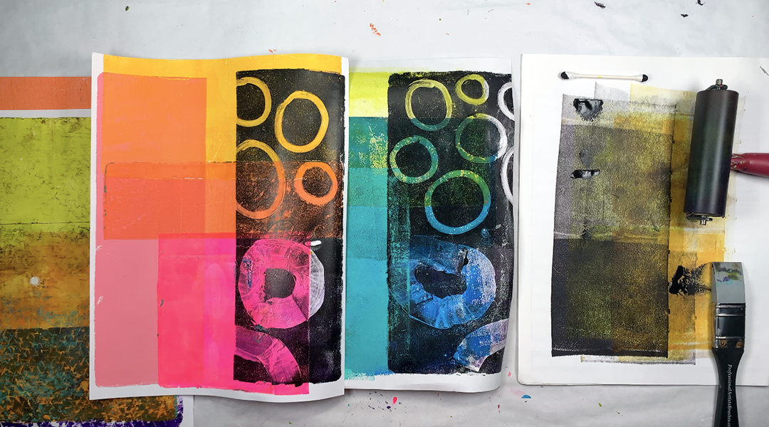 Tutorial Mark Tutorial: mark making on a gel plate — Drew Steinbrecher Art