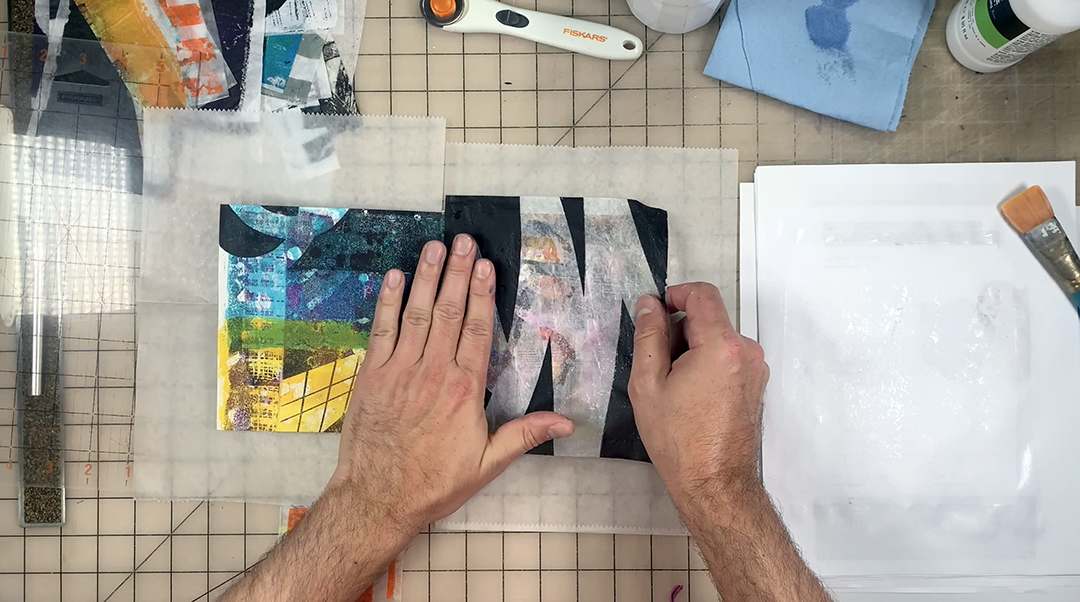 Tutorial: gel printed booklet made from one sheet of paper — Drew ...