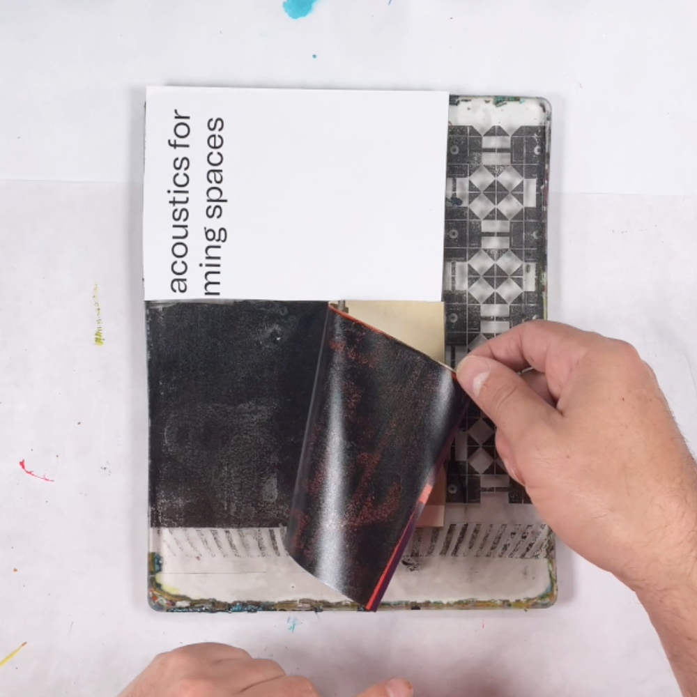 Tutorial: creating texture using magazine transfers on a gel plate ...