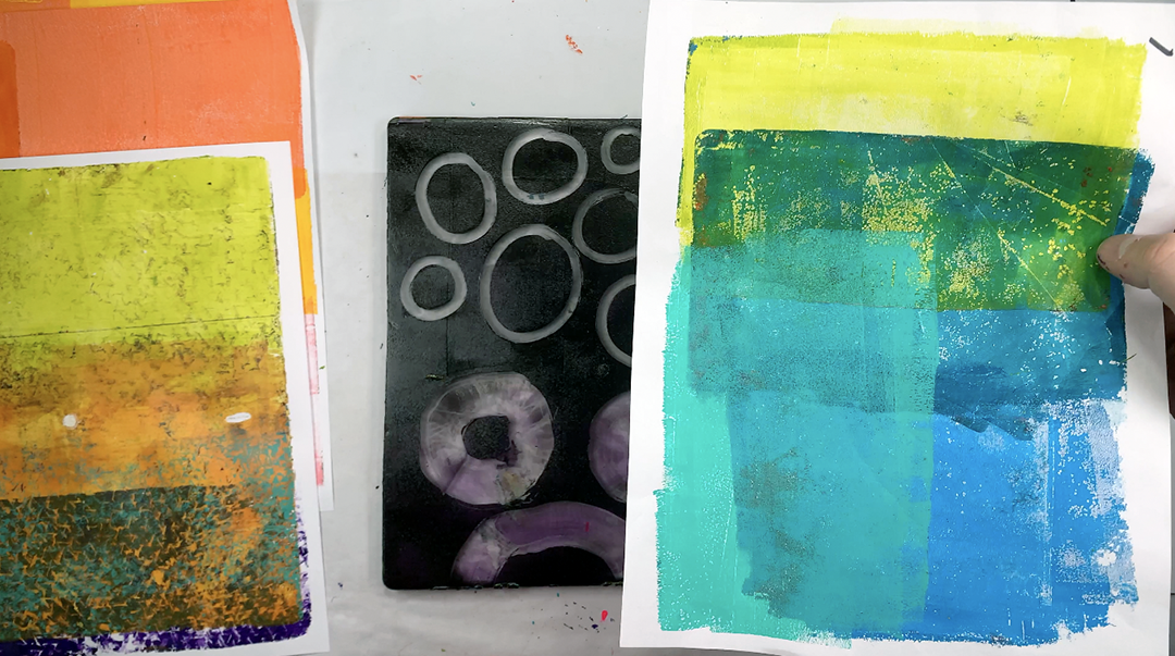 Tutorial Mark Tutorial: mark making on a gel plate — Drew Steinbrecher Art