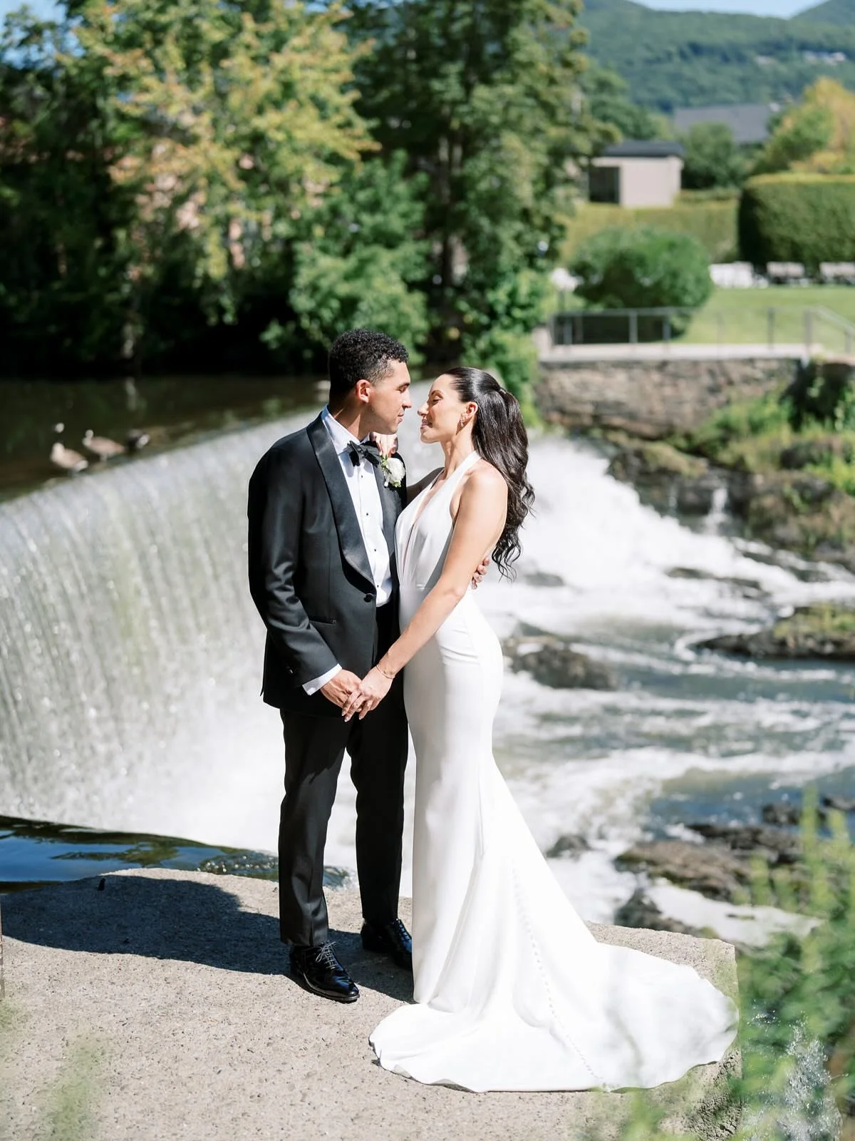 When two of the sweetest humans get married, this is what you get. Jess &amp; Trey married in Beacon, NY. #goldenhourstudios

Venue: @roundhousebeacon 
Photography: @jessepafundi
Dress: @everthinebridal @madewithlovebridal
Hair: @behind.the.bride
Mak