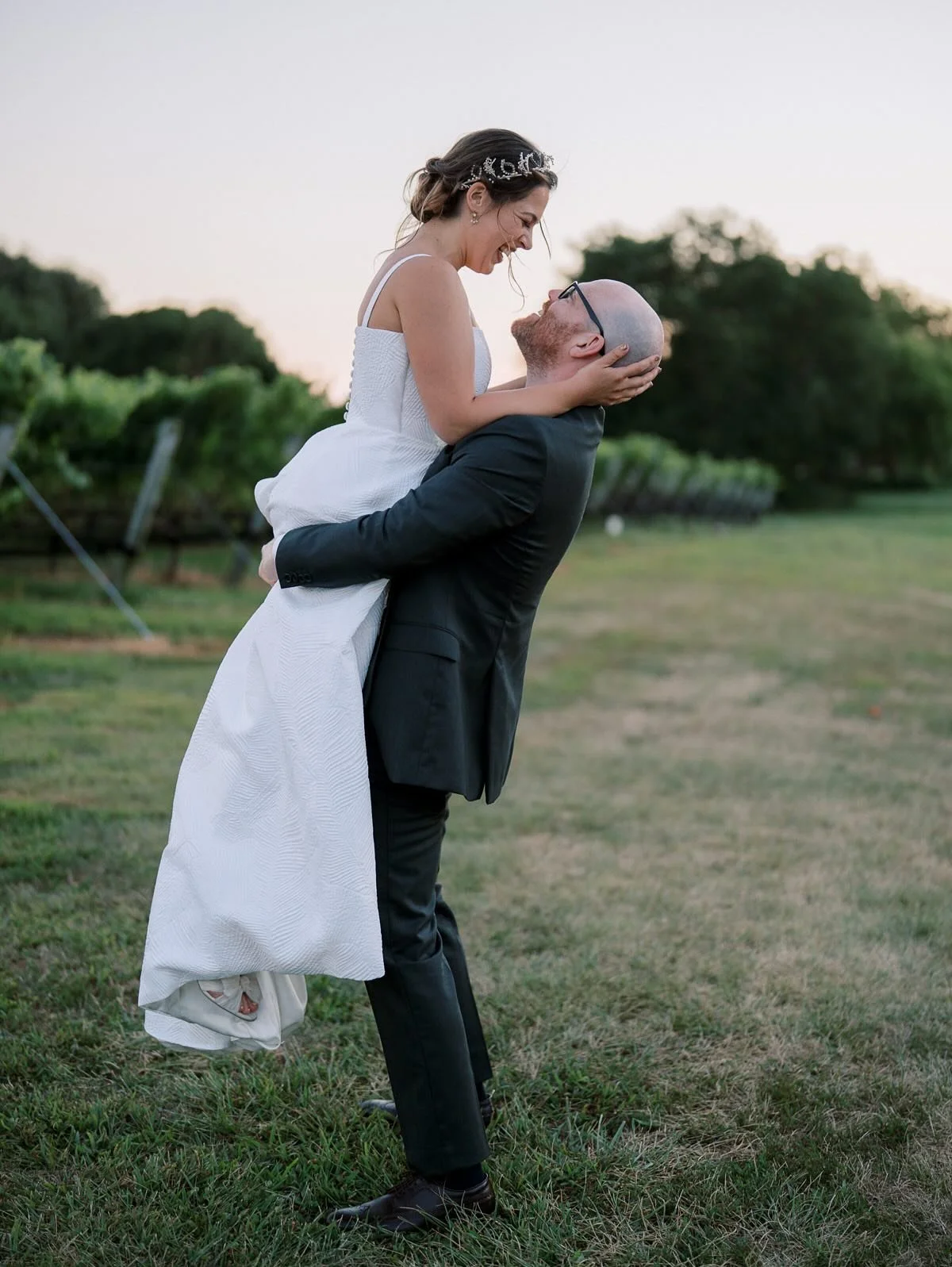 An intimate wedding in the vineyards with Rachel &amp; Tom. #goldenhourstudios

Venue: @coreycreektaproom 
Photography: @jessepafundi
Planning: @vitasvintageevents
Florals: @trueelizabethdesigns
Catering: @graceandgritevents
DJ: @makesomenoisedjs_djp