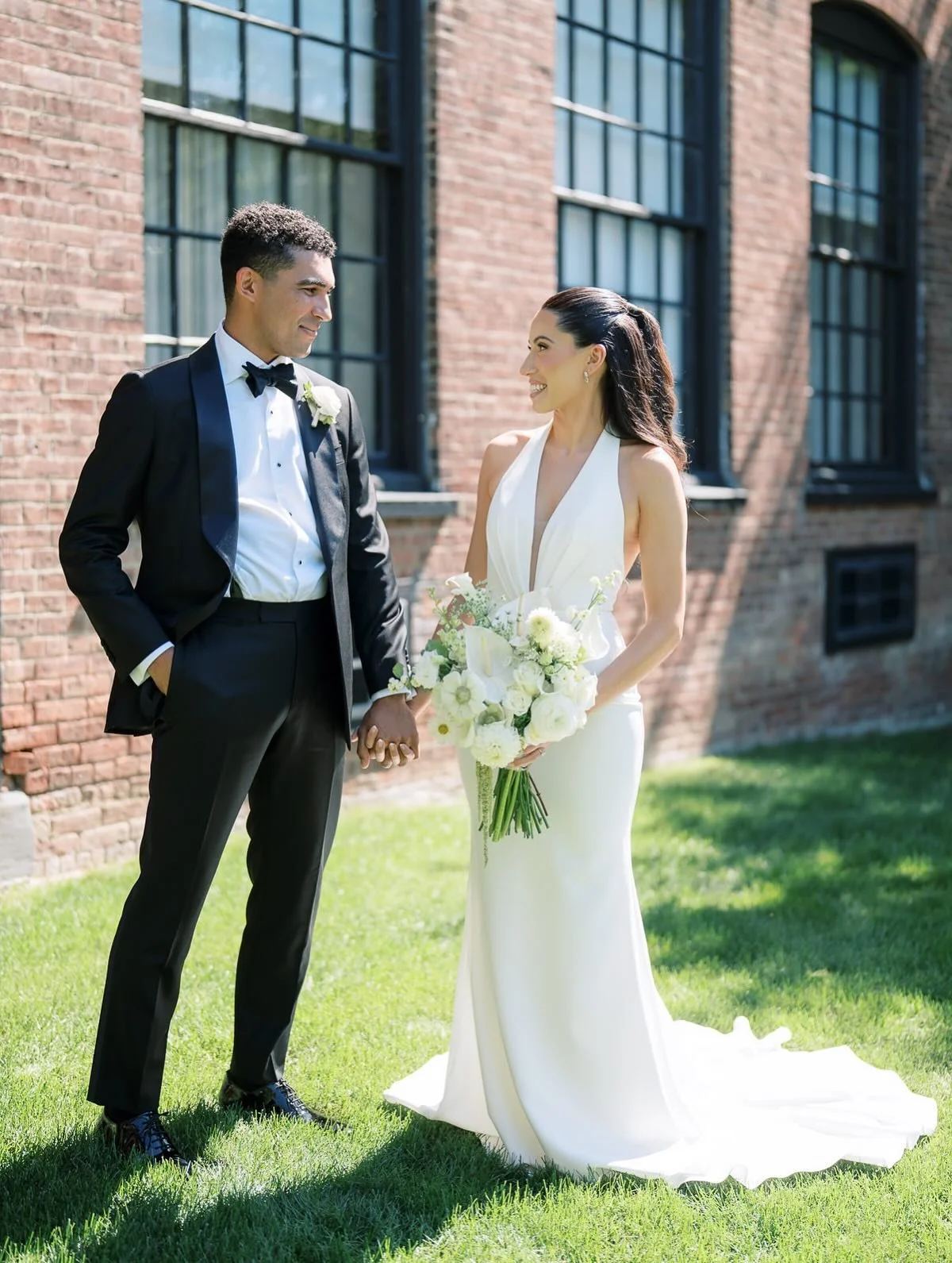 Some timeless moments with Jess &amp; Trey. #goldenhourstudios 

Venue: @roundhousebeacon
Photography: @jessepafundi
Dress: @everthinebridal @madewithlovebridal
Hair: @behind.the.bride
Makeup: @beautybyjahna
Florals: @bantamblooms