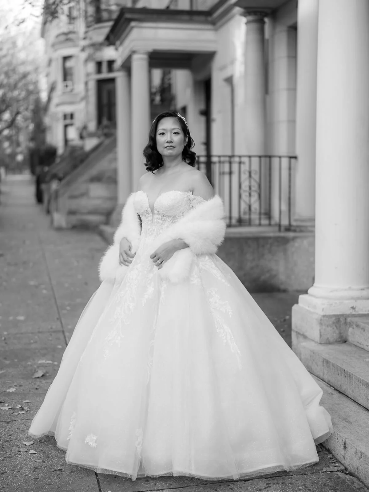 Jess &amp; Alex during their winter wedding in Brooklyn. #goldenhourstudios

Planning: @hurryupandhavefun 
Photography: @jessepafundi 
H&amp;MU: @thekatiewongbridal 
Dress: @demetriosbride