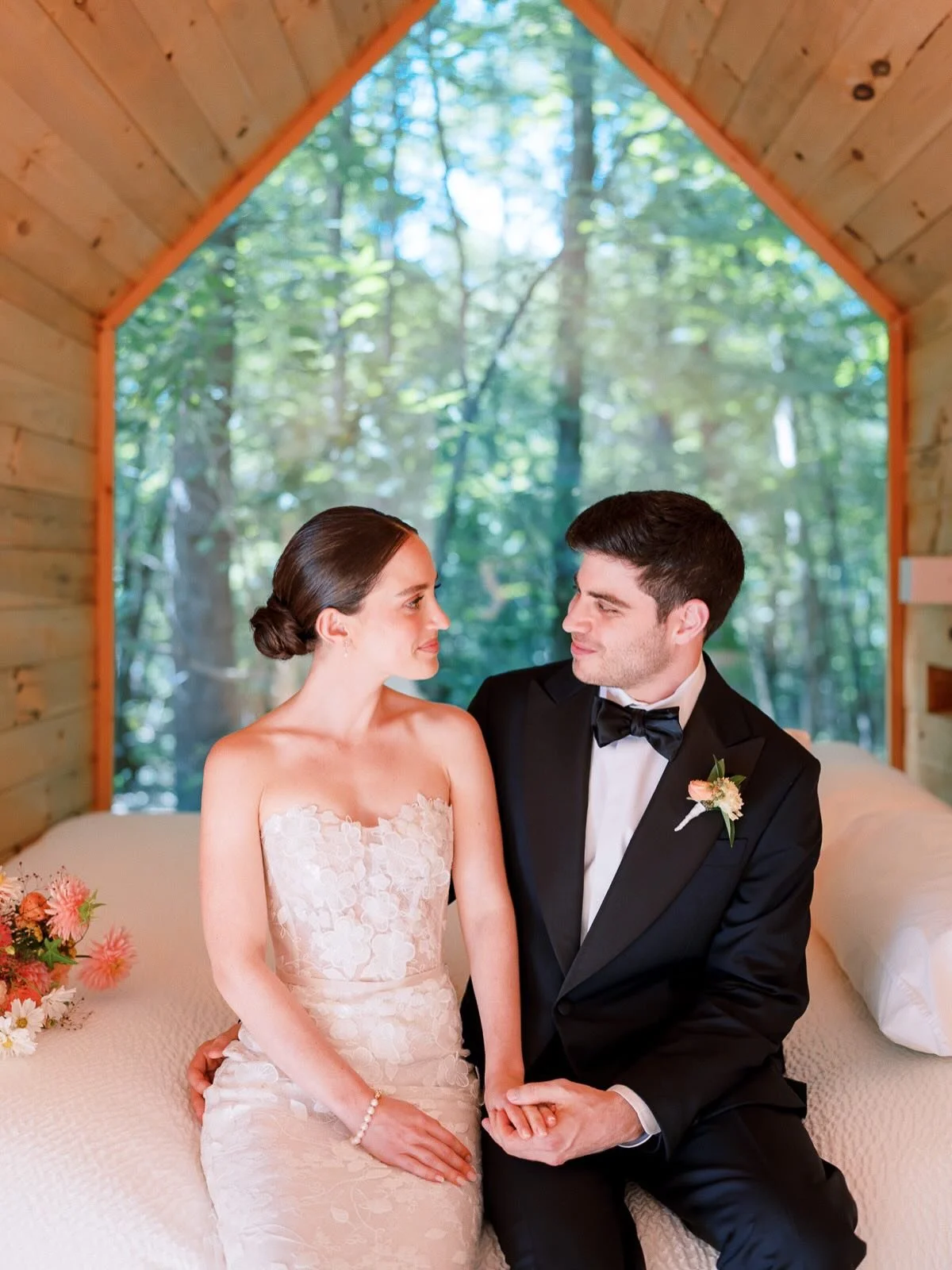 Hannah &amp; Max married upstate. #goldenhourstudios

Venue: @gathergreene
Photography: @jessepafundi
Planning: @nelliehillevents
Florals: @athabold
Videography: @beholdfilms
Dress: @mirazwillinger
Hair: @jennifer_victoria_beauty
Makeup: @bridalbyale