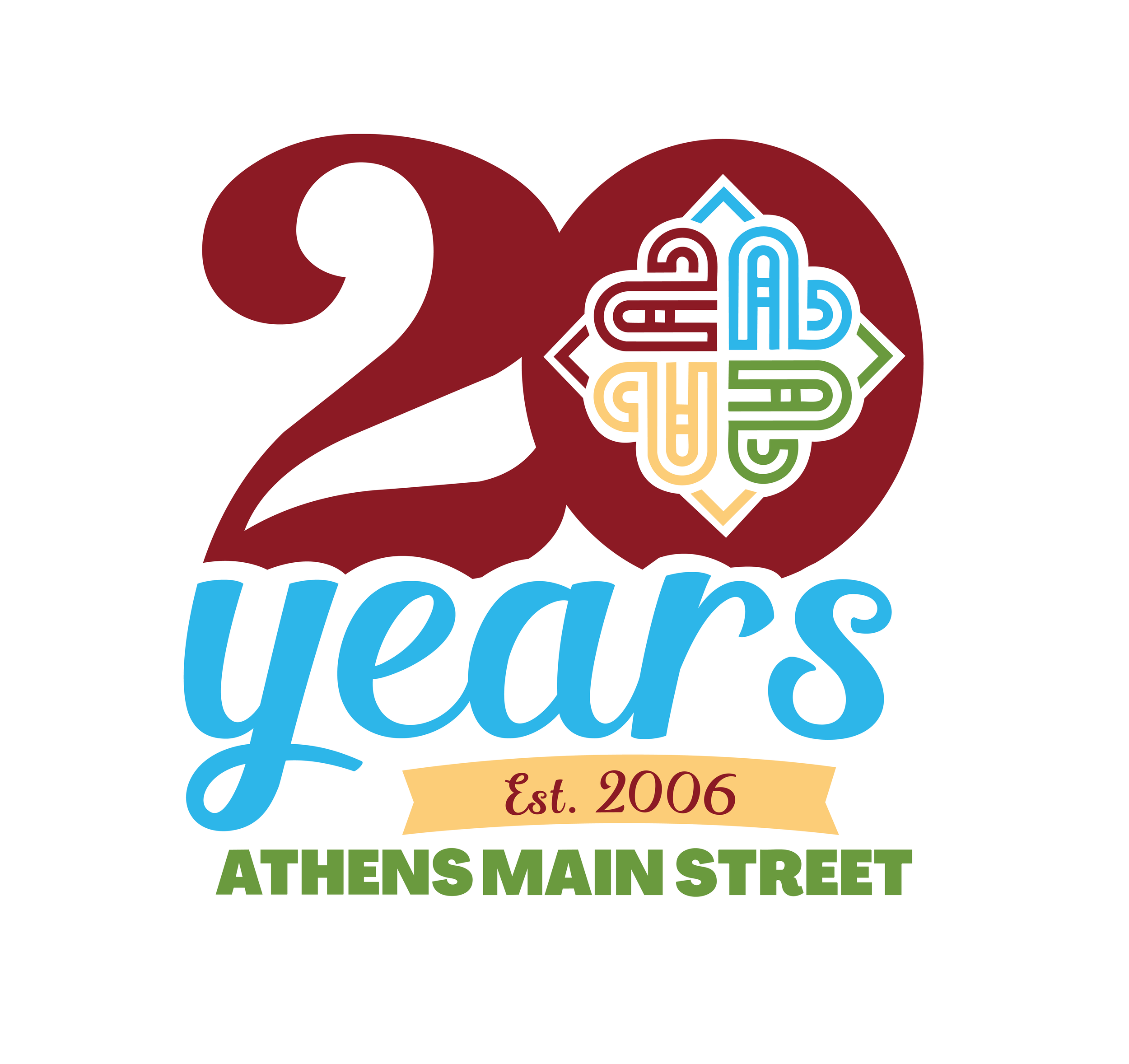 As Athens Main Street celebrated their 20th anniversary, they wanted to commemorate the year with custom merchandise and its own marketing campaign.