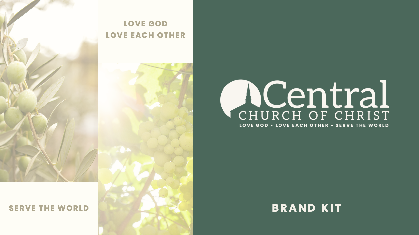 Central wanted to make sure their rebrand included the long-held church values. From the color psychology to showcasing their steeple, a unique landmark in town, they wanted to visually communicate peace, growth and stability. 
