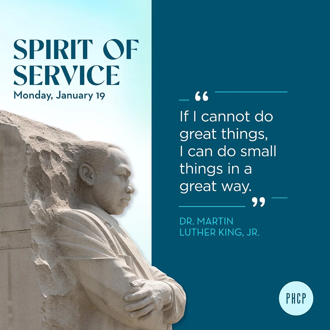 Today we honor Dr. Martin Luther King Jr. and his enduring vision of equality, service, and unity.