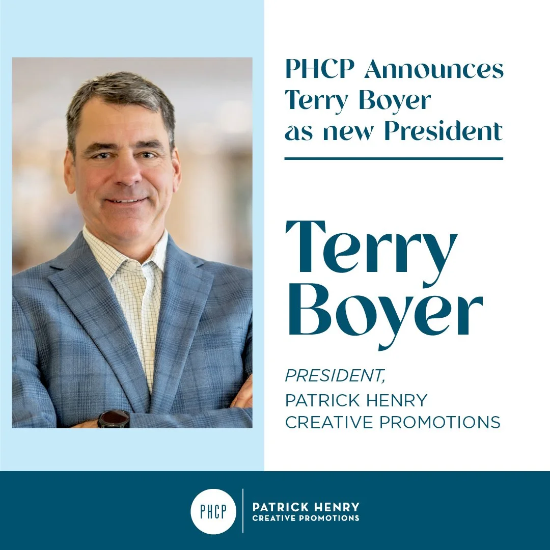 Patrick Henry Creative Promotions (PHCP) is proud to announce the promotion of Terry Boyer to President, marking an exciting new chapter in the company&rsquo;s continued growth and leadership within the hospitality industry.

With more than four deca