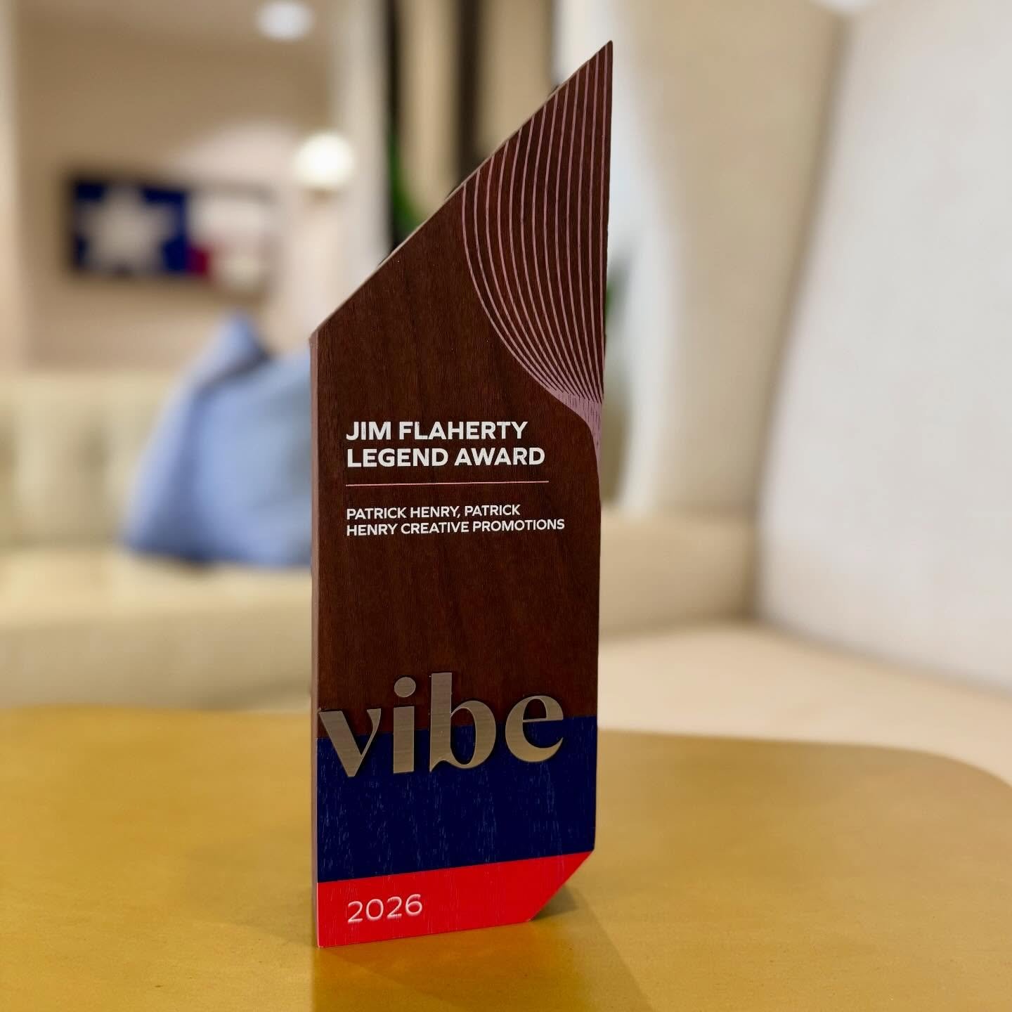 Bringing it home! 🏆

Huge congrats to the man, the myth, the legend&mdash;Mr. Patrick Henry&mdash;on taking home the prestigious Jim Flaherty Legend Award at the 2026 @vibe_conference

Well deserved and brilliantly earned! 👏✨

#TeamPHCP