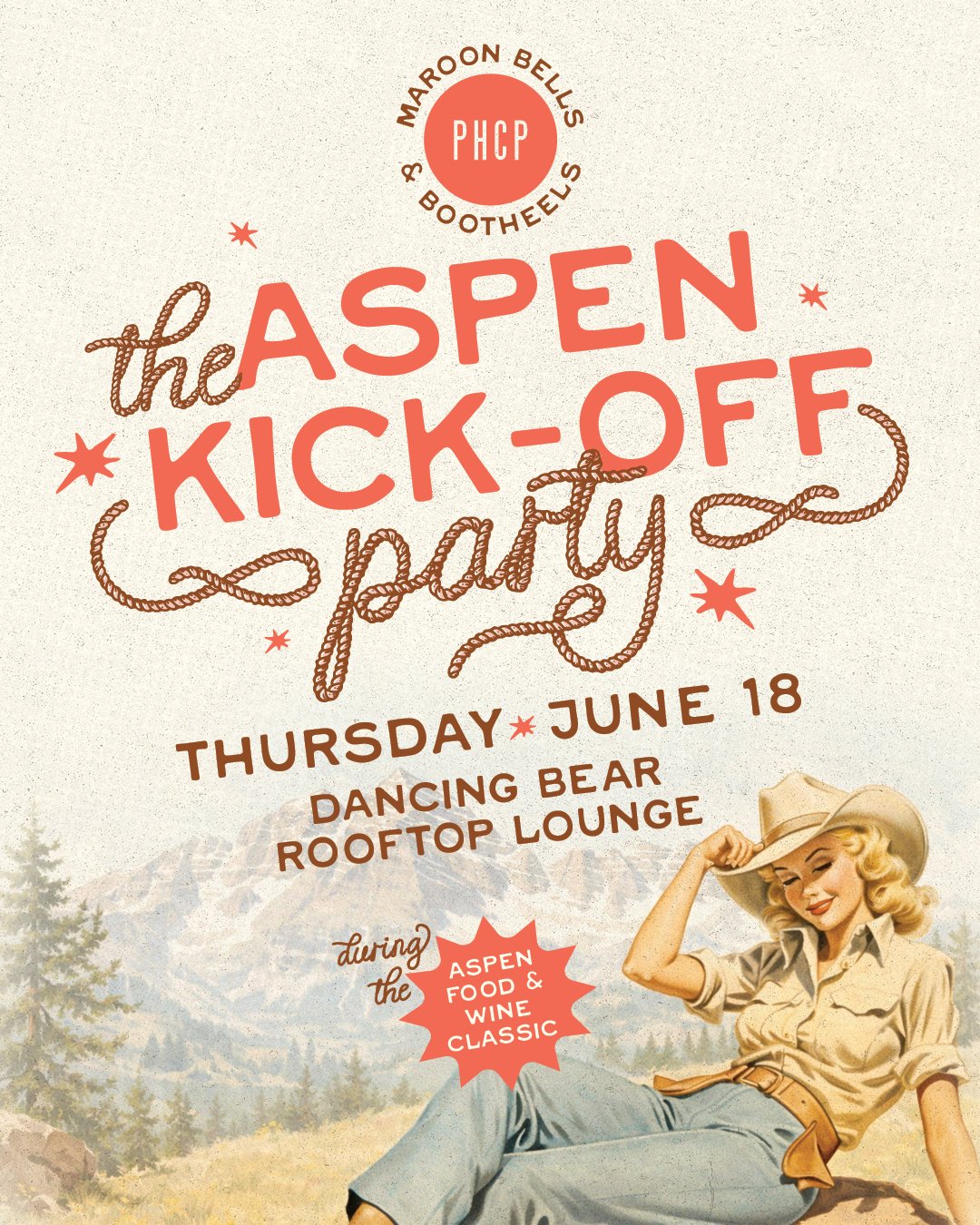 Aspen is calling&hellip; and we&rsquo;re bringing the vibe 🔥✨
Two can&rsquo;t-miss nights are back at the 2026 Aspen Food &amp; Wine Classic:

THURSDAY, JUNE 18
The Kick-Off: Maroon Bells &amp; Bootheels
Western glam meets Aspen magic&mdash;think fr
