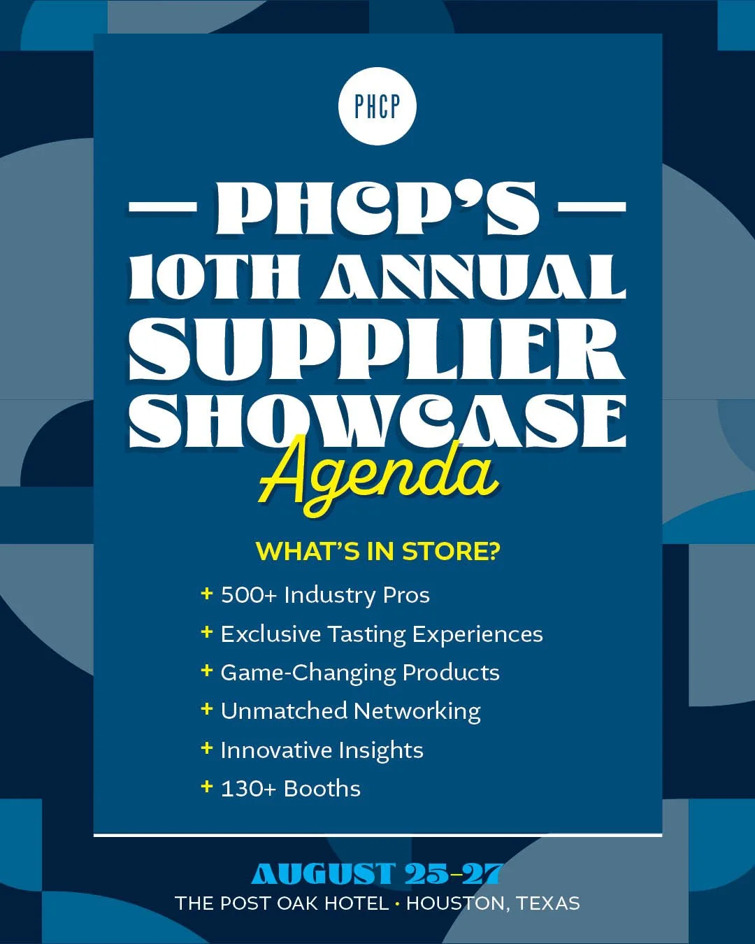 Everything&rsquo;s bigger in Texas&mdash;and so is this year&rsquo;s Supplier Showcase 🤠🔥

Join us for PHCP&rsquo;s 10th Annual Supplier Showcase, where industry leaders come together to build connections, share ideas, and shape the future of our b