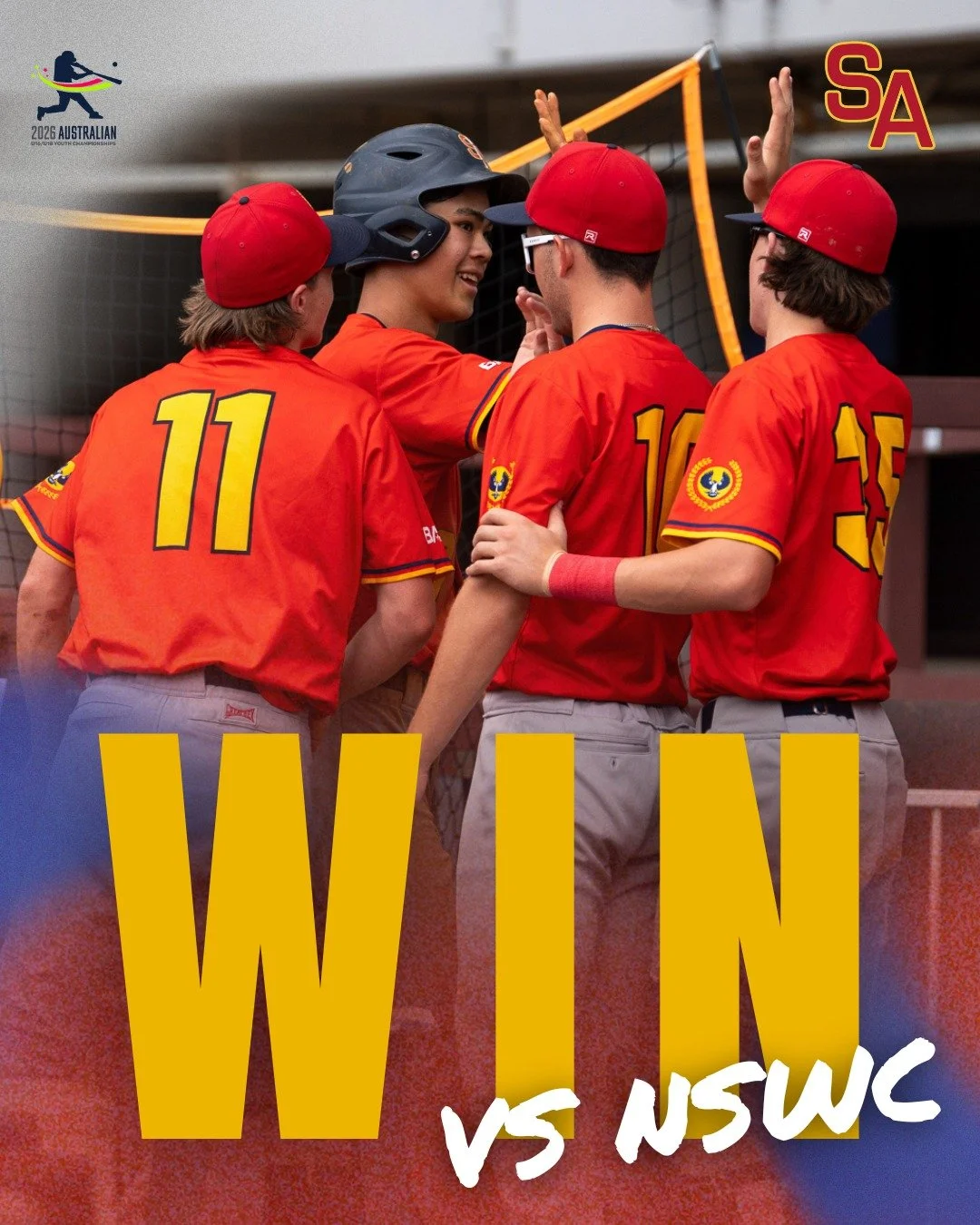 WHAT. A. START. 🔥
Day 1 | AYC U18s
SA 14 &ndash; 2 NSW Country ⚾
The boys came out firing!!
#AYC #baseballsa