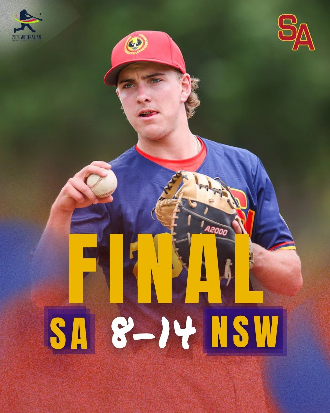 Day 2| Game 2 | AYC U18s
SA 8&ndash;14 NSW
Plenty of fight shown , heads up, we go again! 💪🔥

#AYC #baseballsa