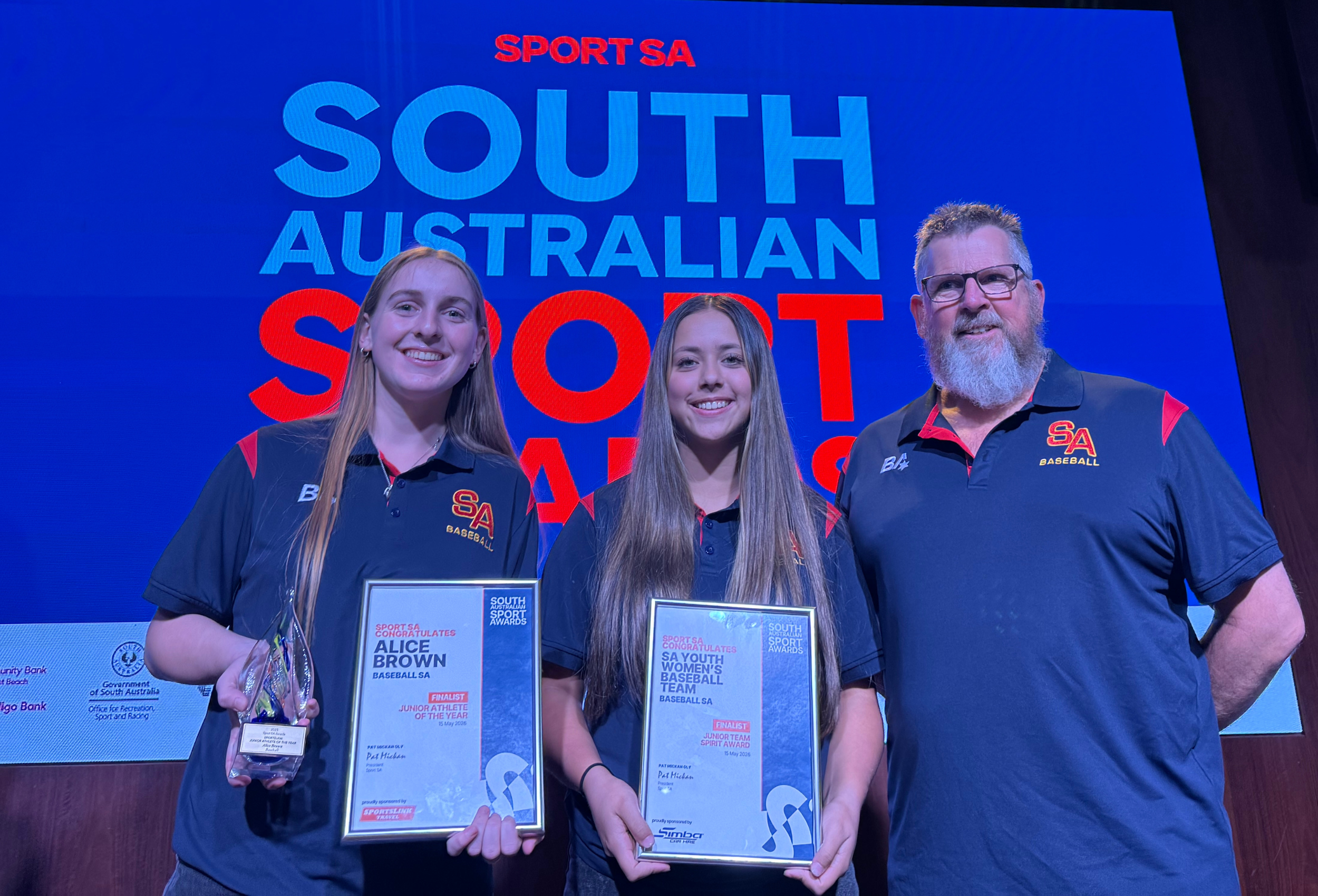 Baseball SA Celebrates Success at the 2026 Sport SA Awards