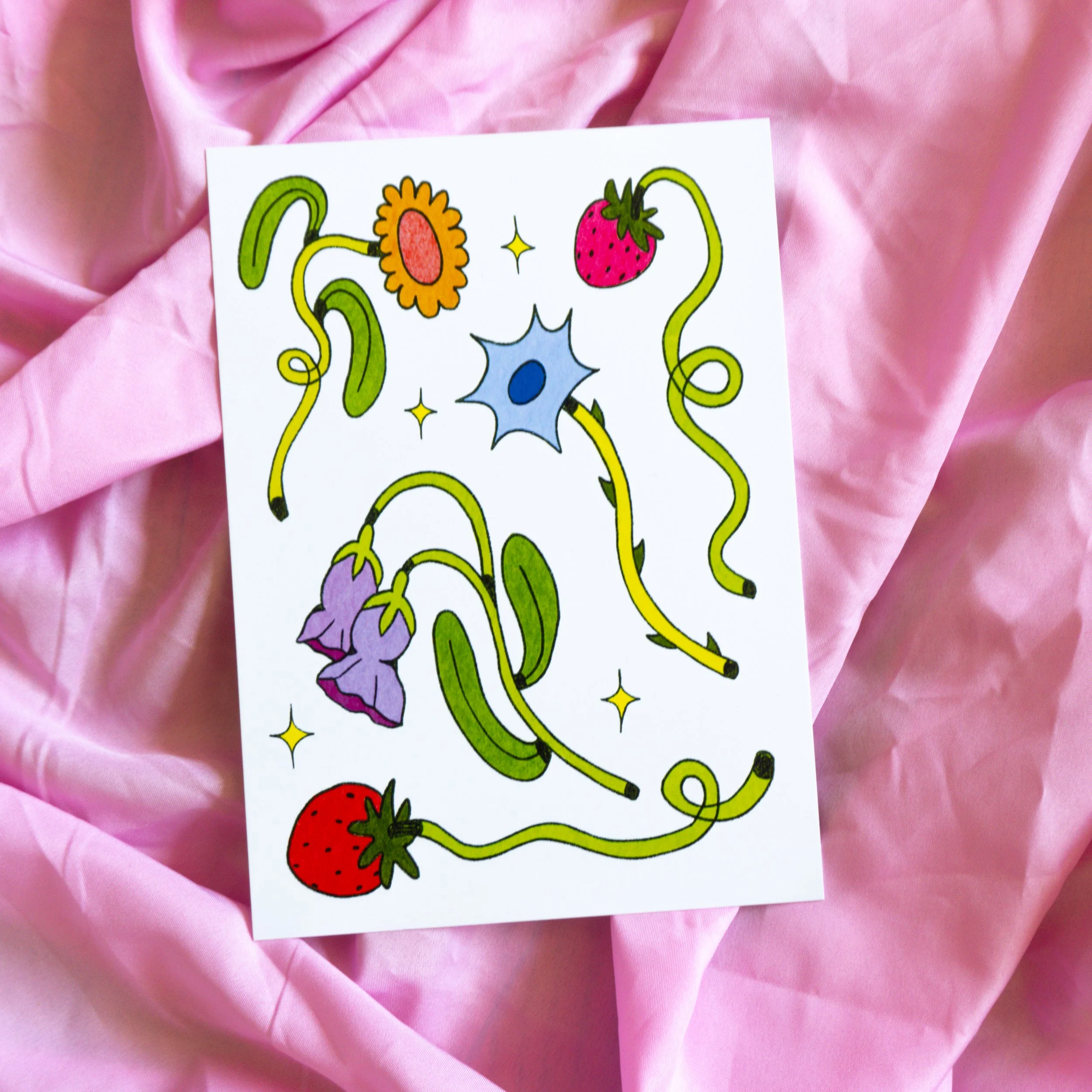 Curly Plants Print
