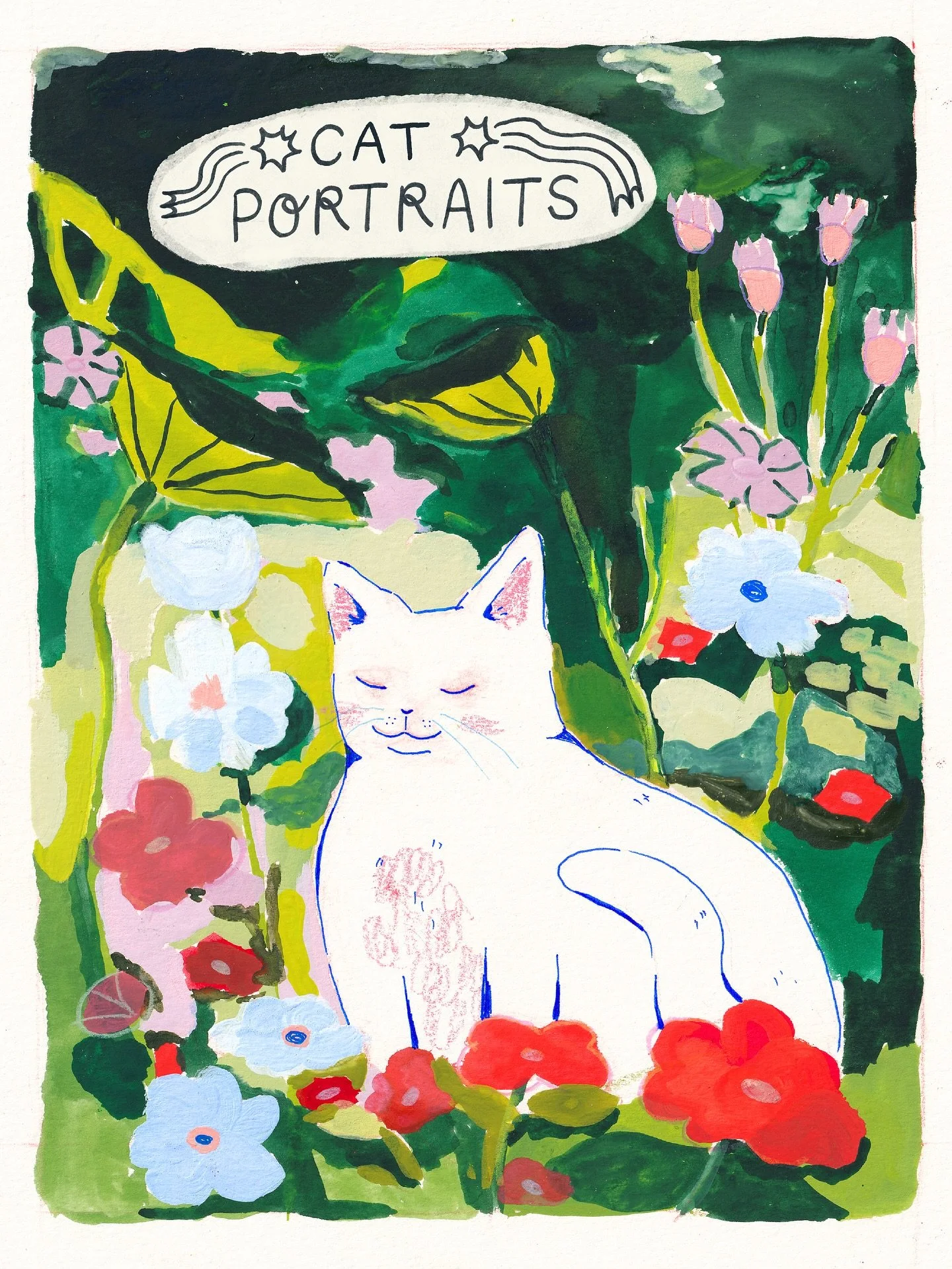 Cat portrait commissions are open for the holidays! :-) I&rsquo;ve been debating doing this for a while but now seems like the perfect time. They&rsquo;ll be painted with watercolor and gouache paint on some nice watercolor paper! Dm me if you&rsquo;