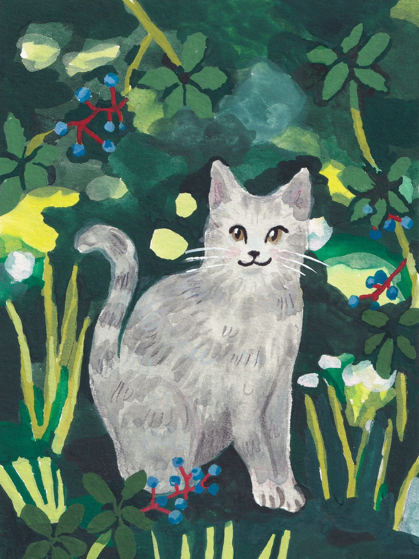 Virginia Creeper cat portrait for Tina! Thank you :-)