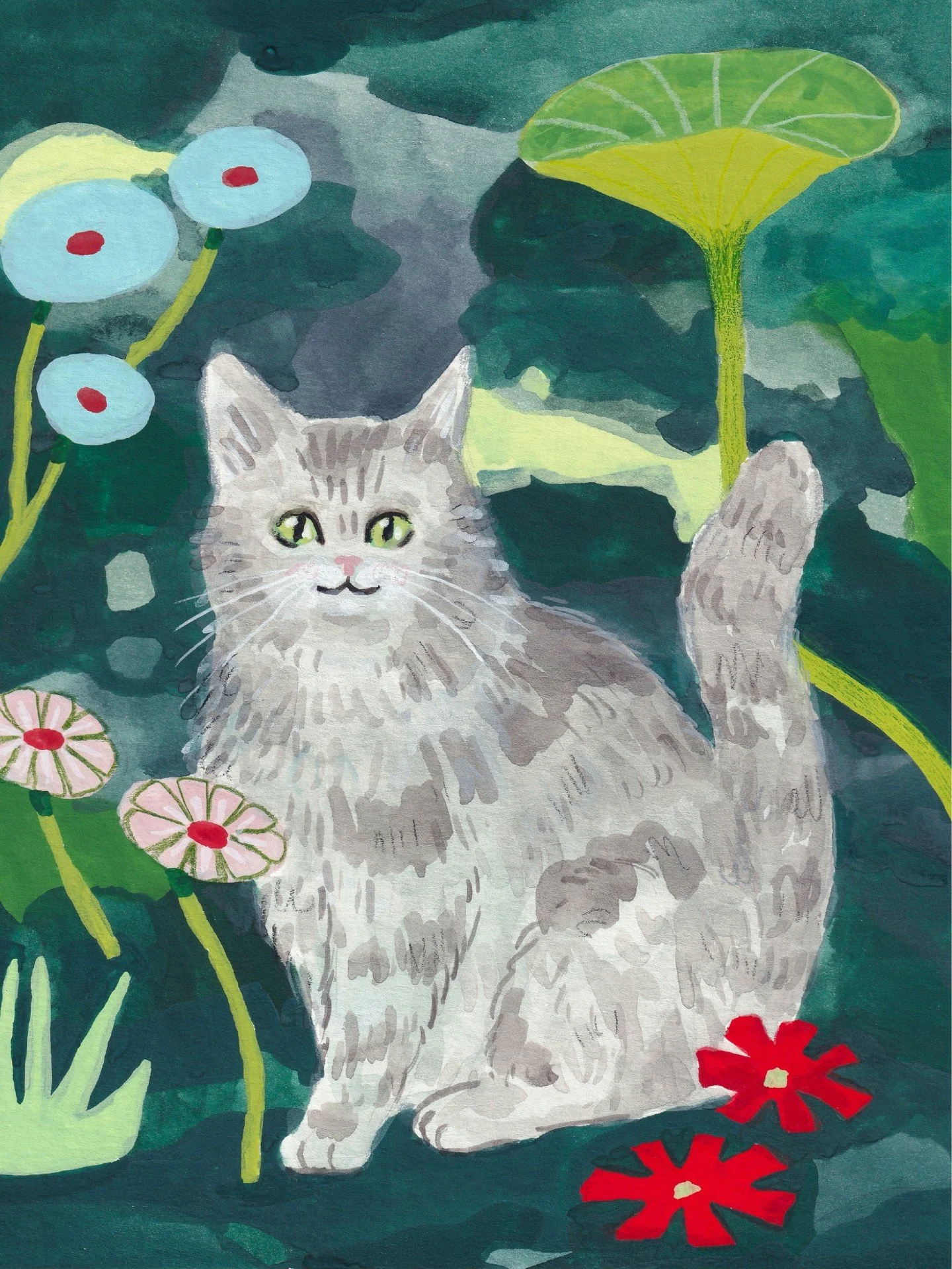 i hope ya'll aren't sick of me posting all my cat paintings because i am not done yet lol