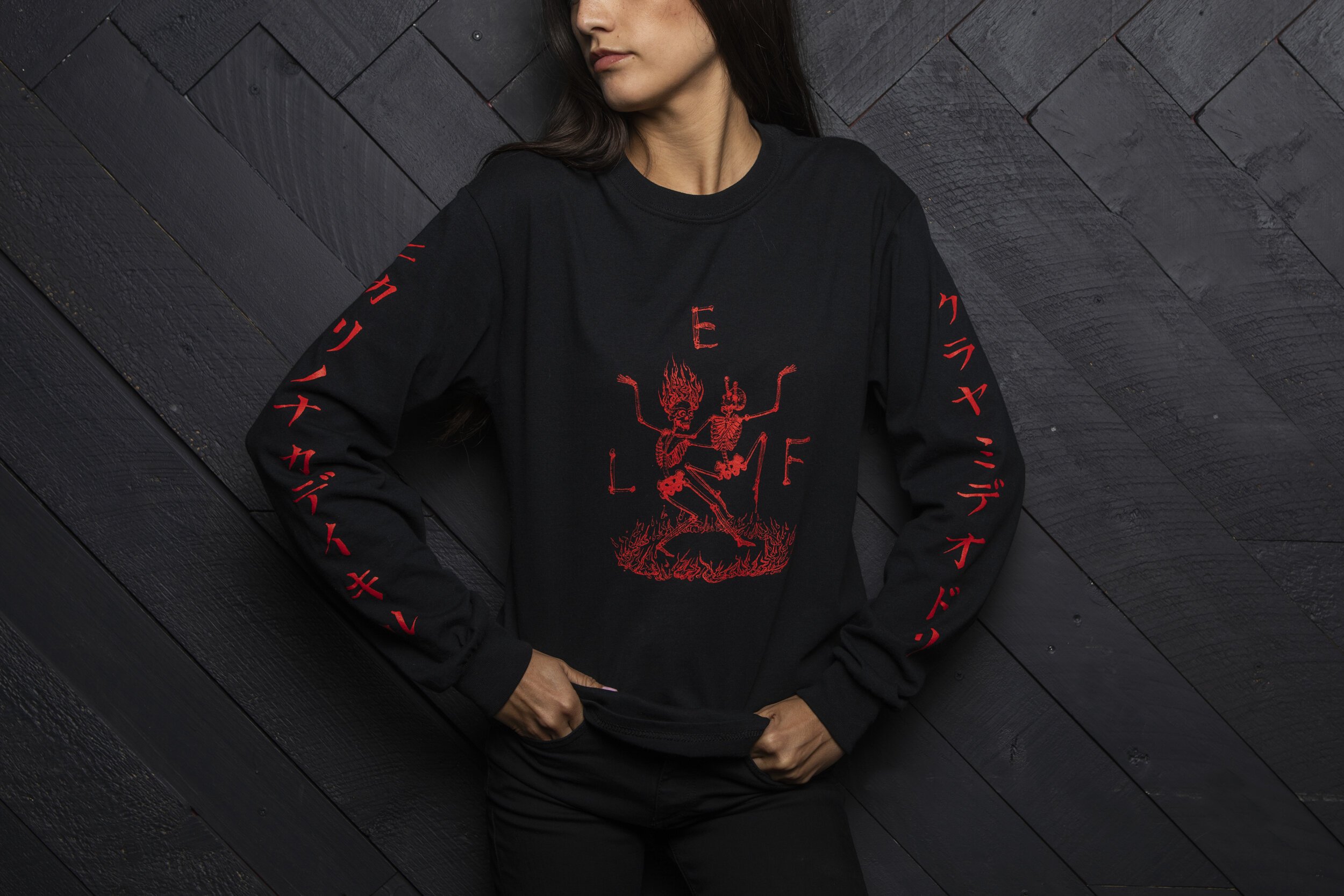 ELF Dancing Skeletons Long Sleeve T-Shirt