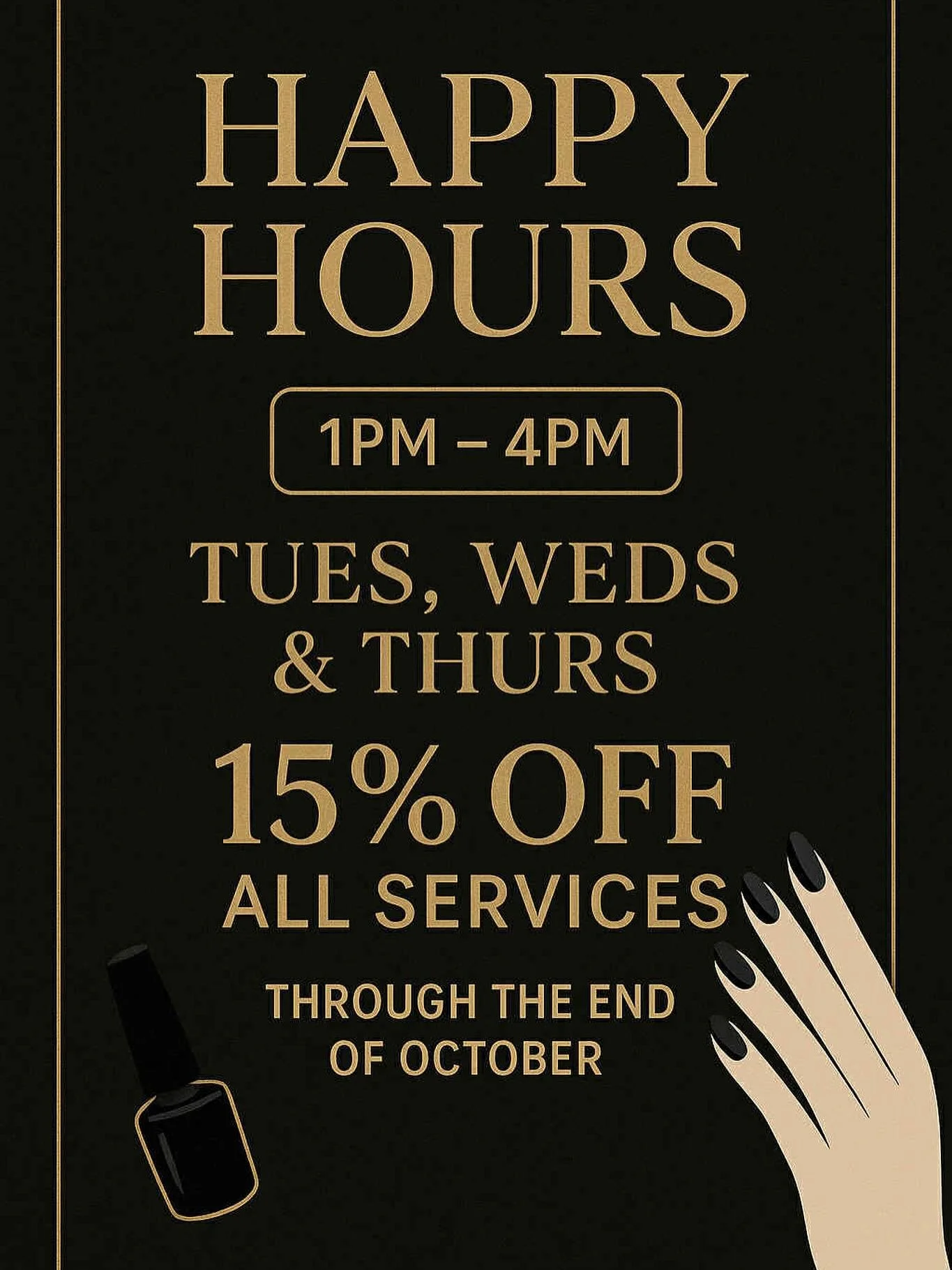 Hi October !!!!
#yycnails #jadenailbaryyc #hioctober #hellofall #happymonth #happyhours